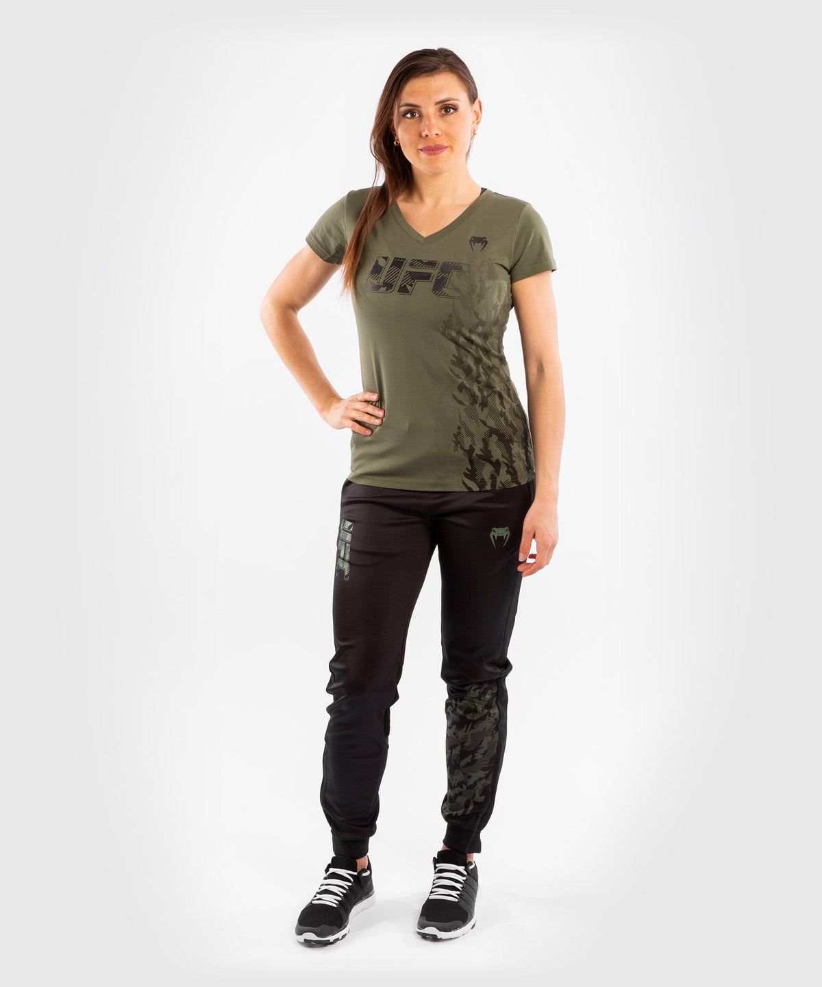 Women's UFC Venum Authentic Fight Week Short Sleeve T-Shirt - Khaki