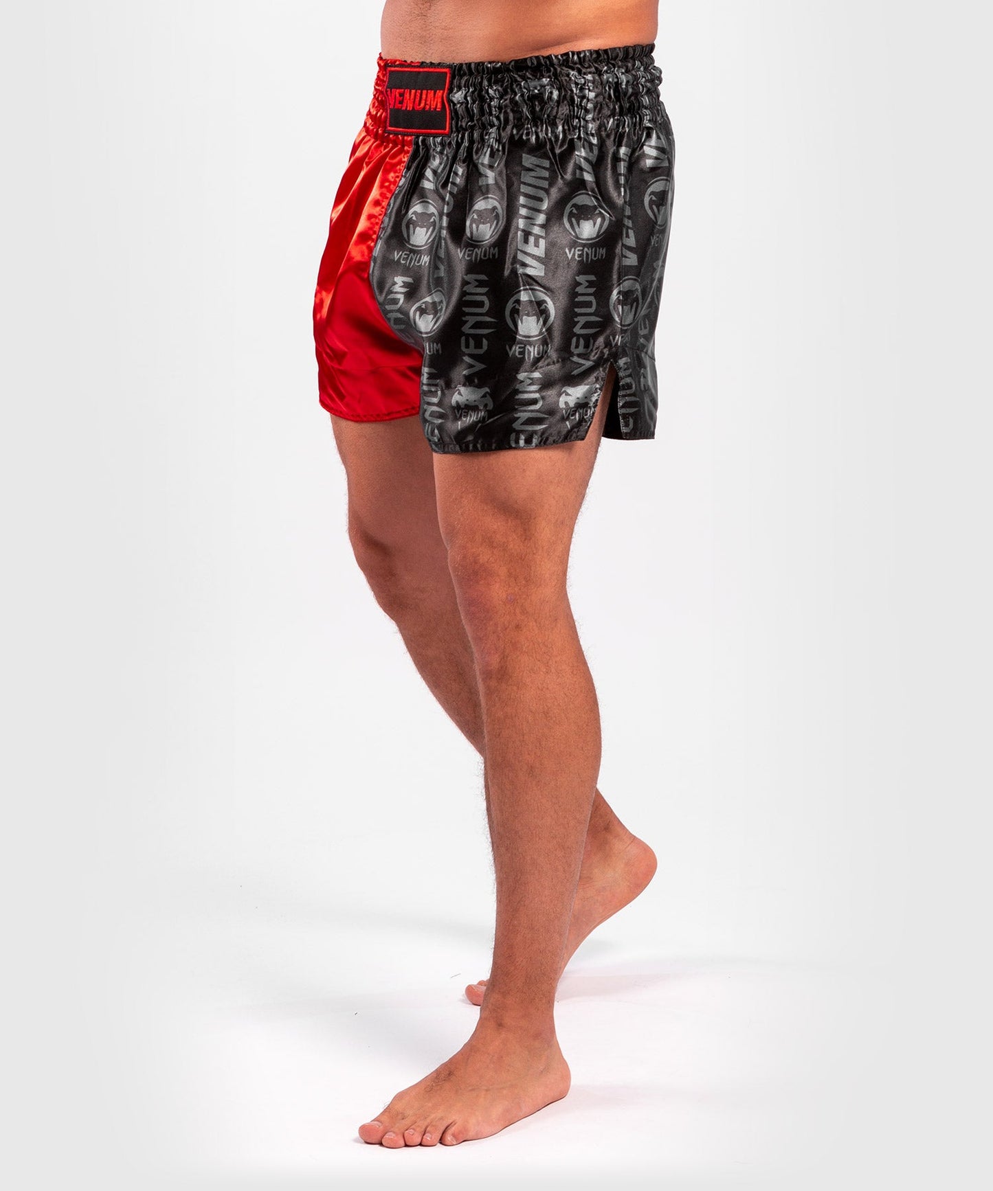 Short de Muay Thai Venum Logos - Noir/Rouge