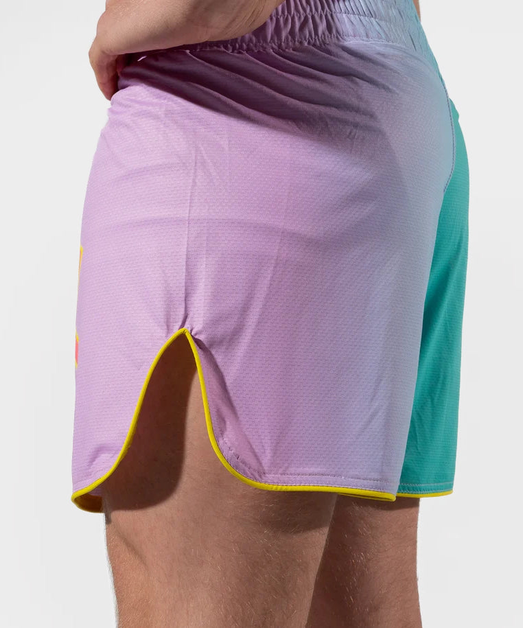 Metal Boxe One Post Cutting Treats Muay Thai Shorts - Violett