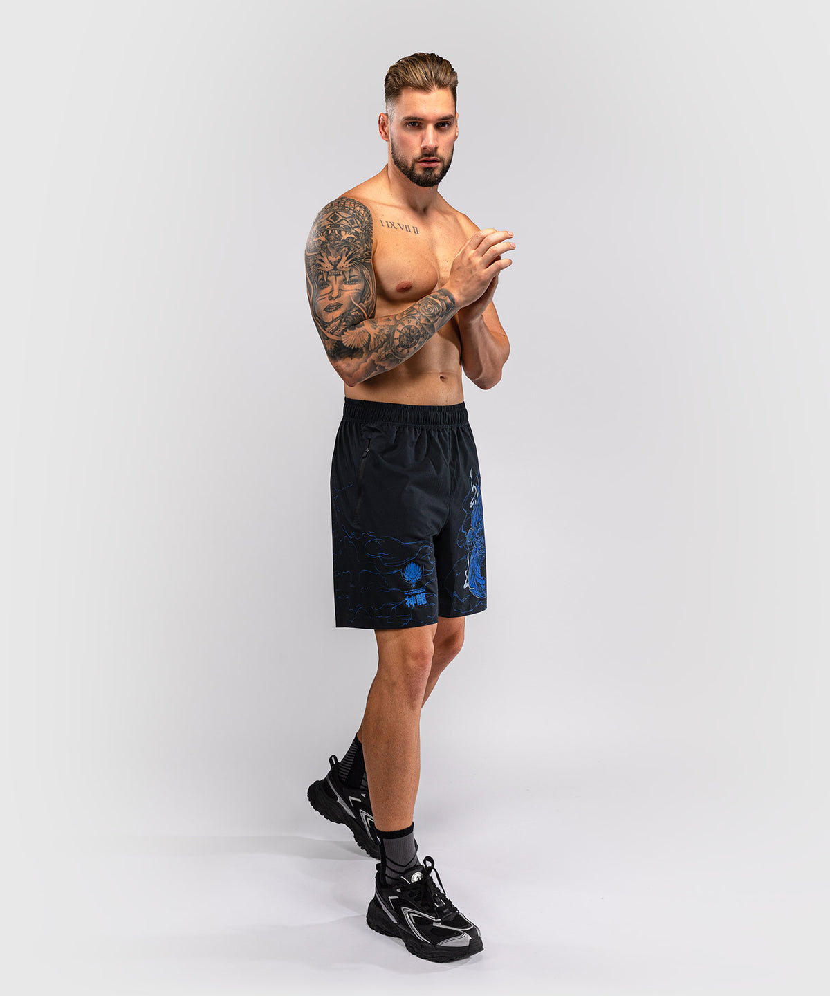Venum Thunder Dragon Pantaloncini da Allenamento – Nero/Blu Reale