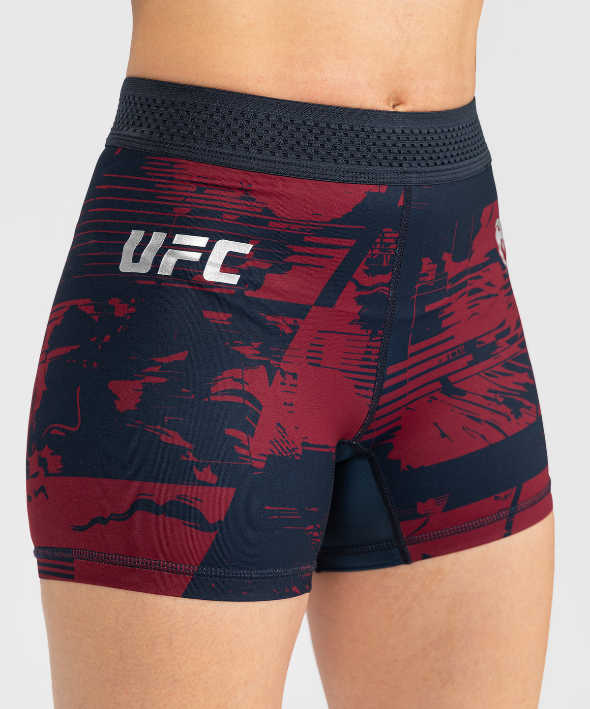 Short de compression Performance Femme UFC Zenith by Venum Authentic Fight Week - Bleu marine/Bordeaux/Argent
