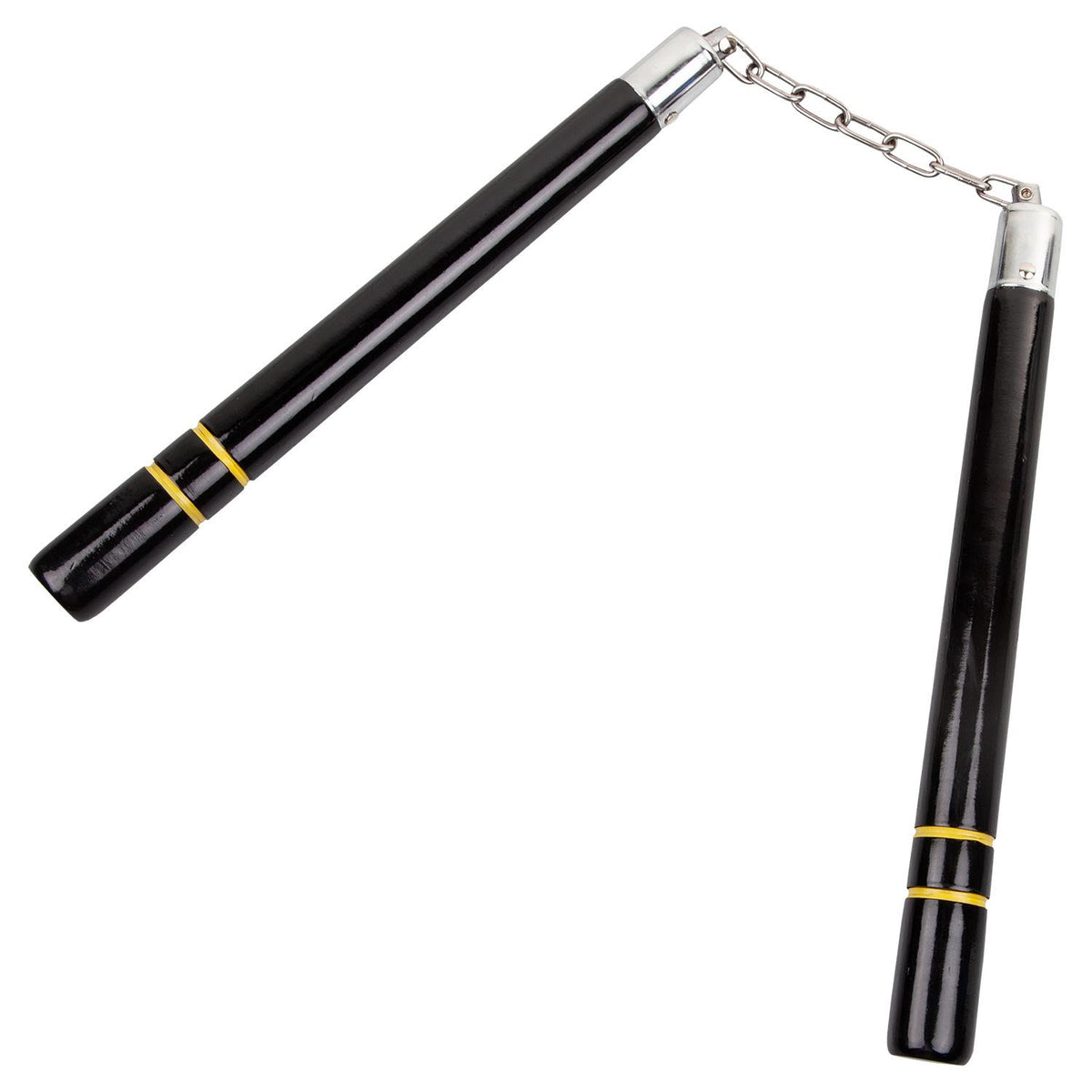Nunchaku bois chaîne noir Metal Boxe