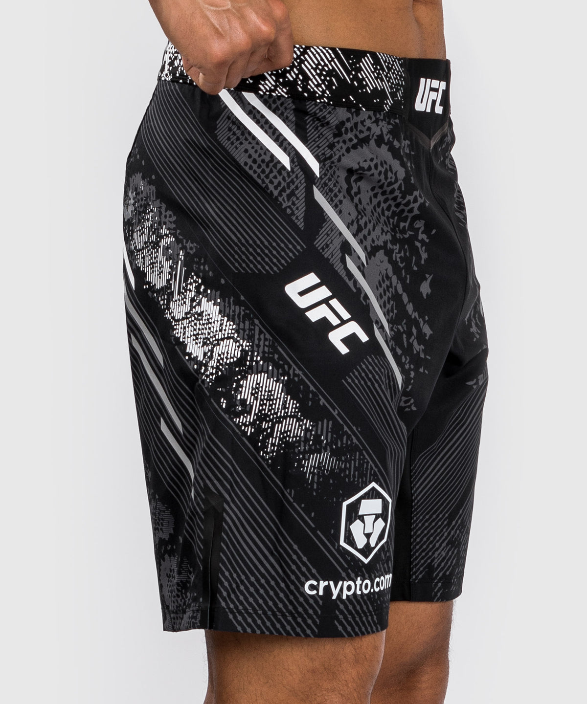 Shorts de combat Coupe longue pour Hommes UFC Adrenaline by Venum Authentic Fight Night - Noir