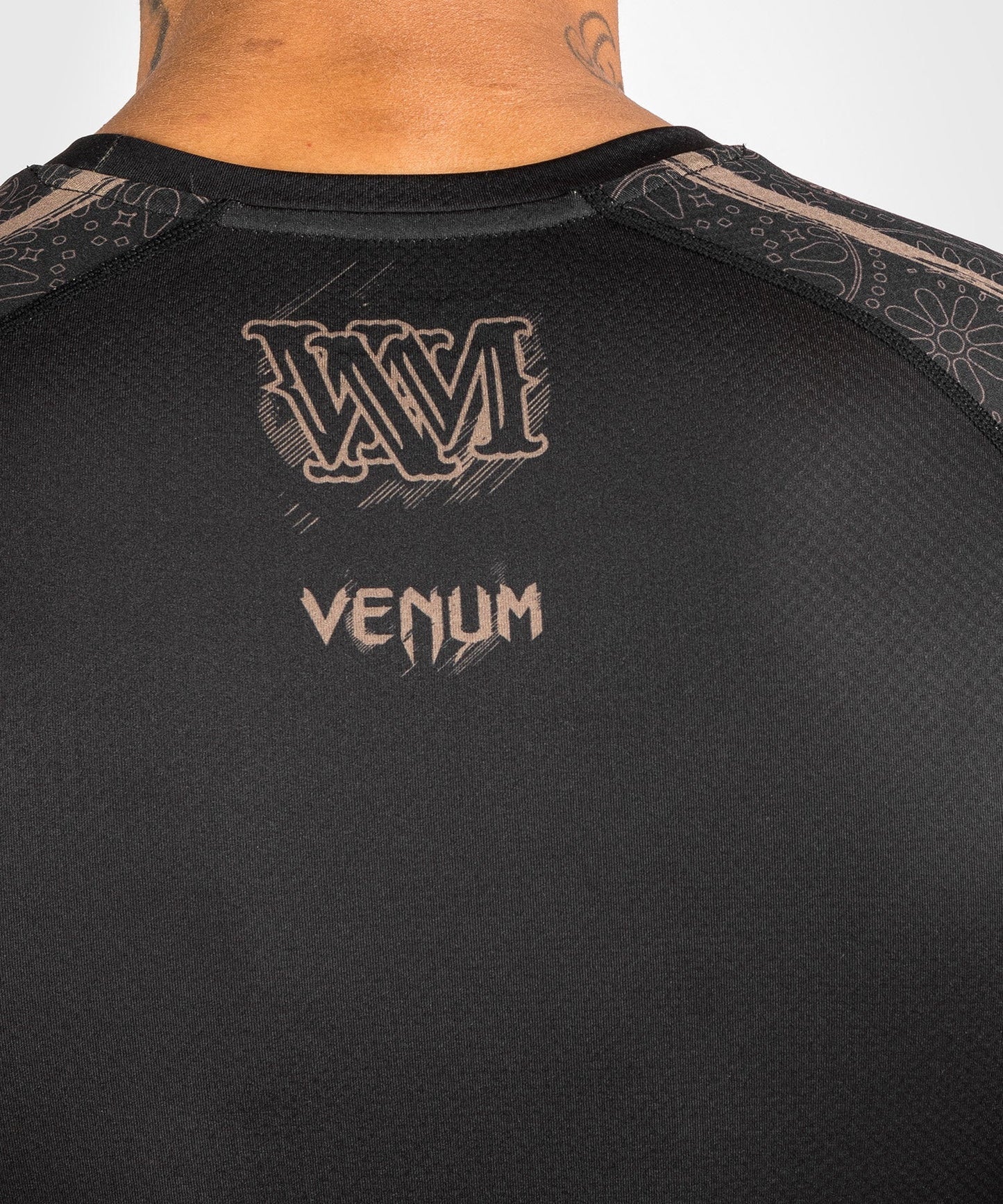 Rashguard Santa Muerte Dark Side Venum - Langarm - Schwarz/Braun