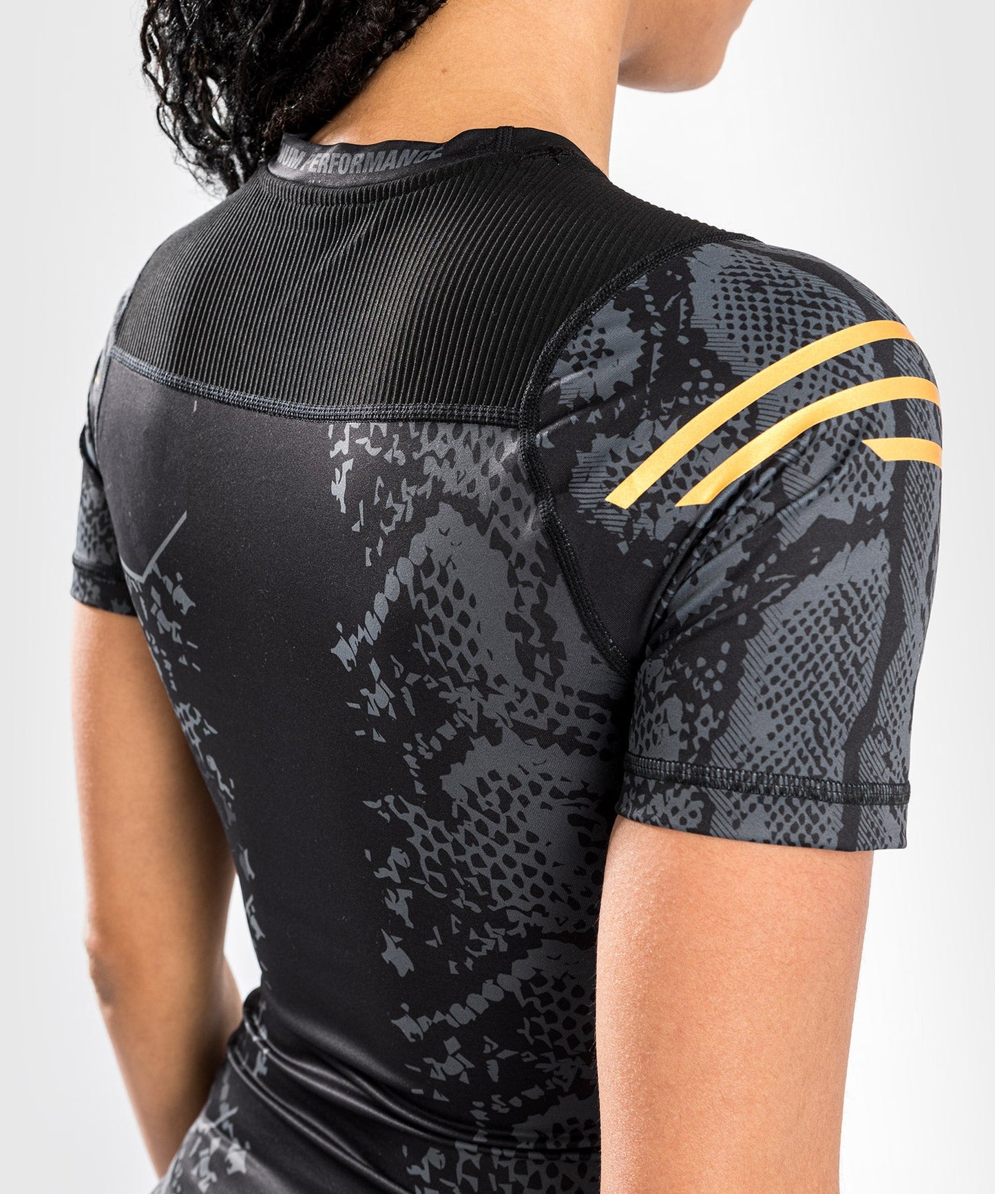Rashguard à manches courtes pour Femmes UFC Adrenaline by Venum Authentic Fight Night - Champion