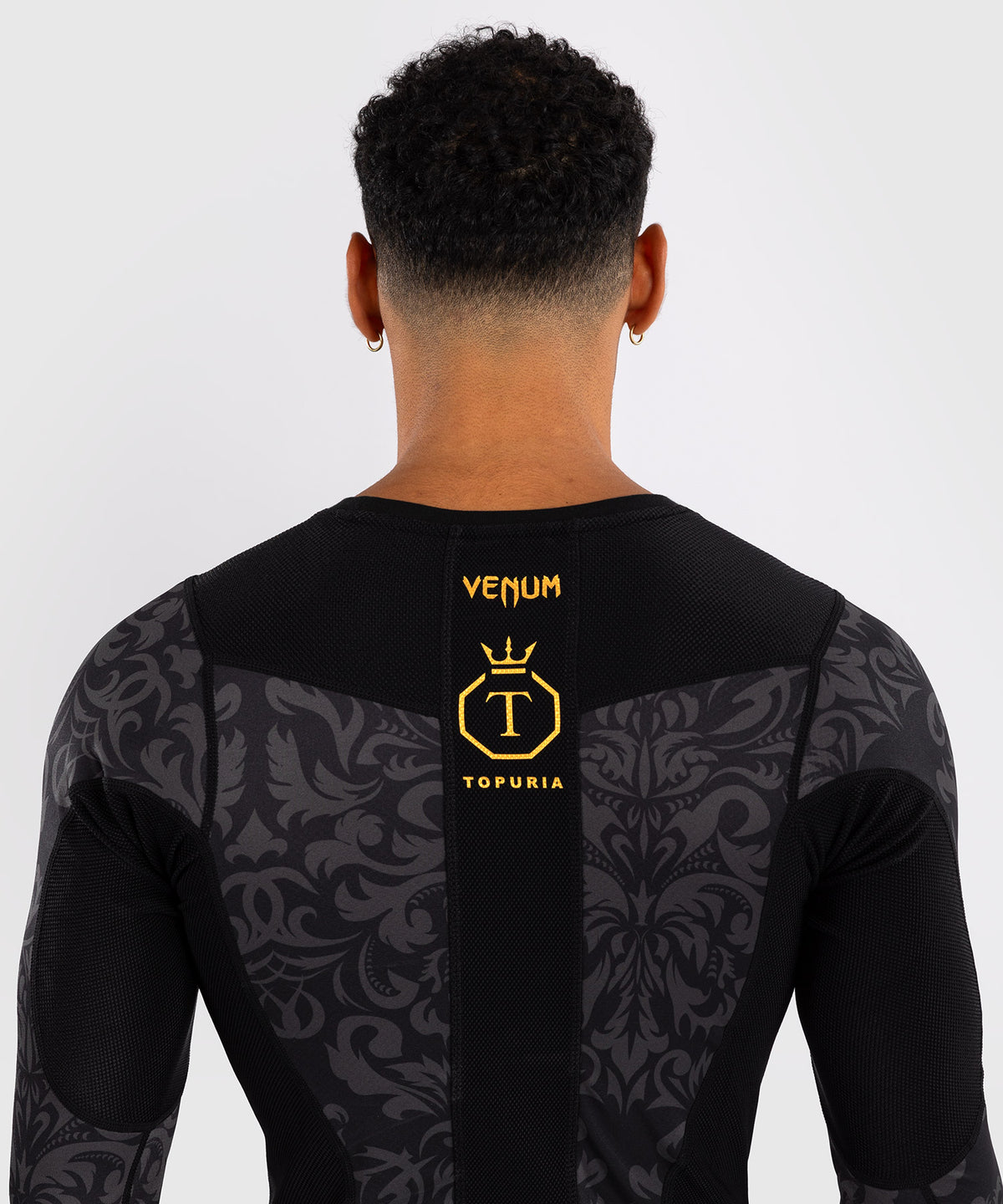 Venum x Topuria Unmatched Edition Langarm Rashguard - Schwarz/Gold