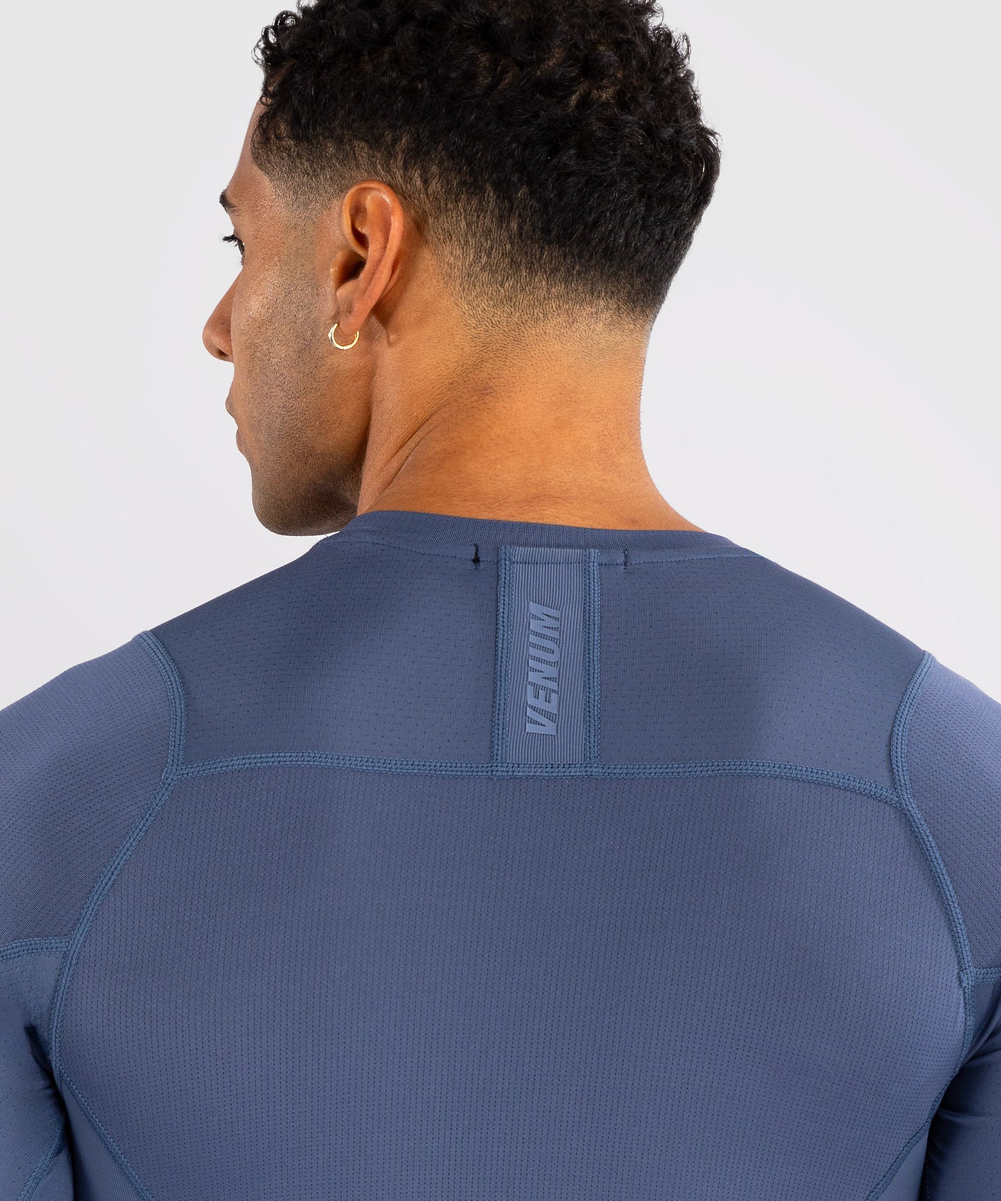 Venum G-Fit Air Rashguard de Manga Larga para Hombre - Azul Niebla