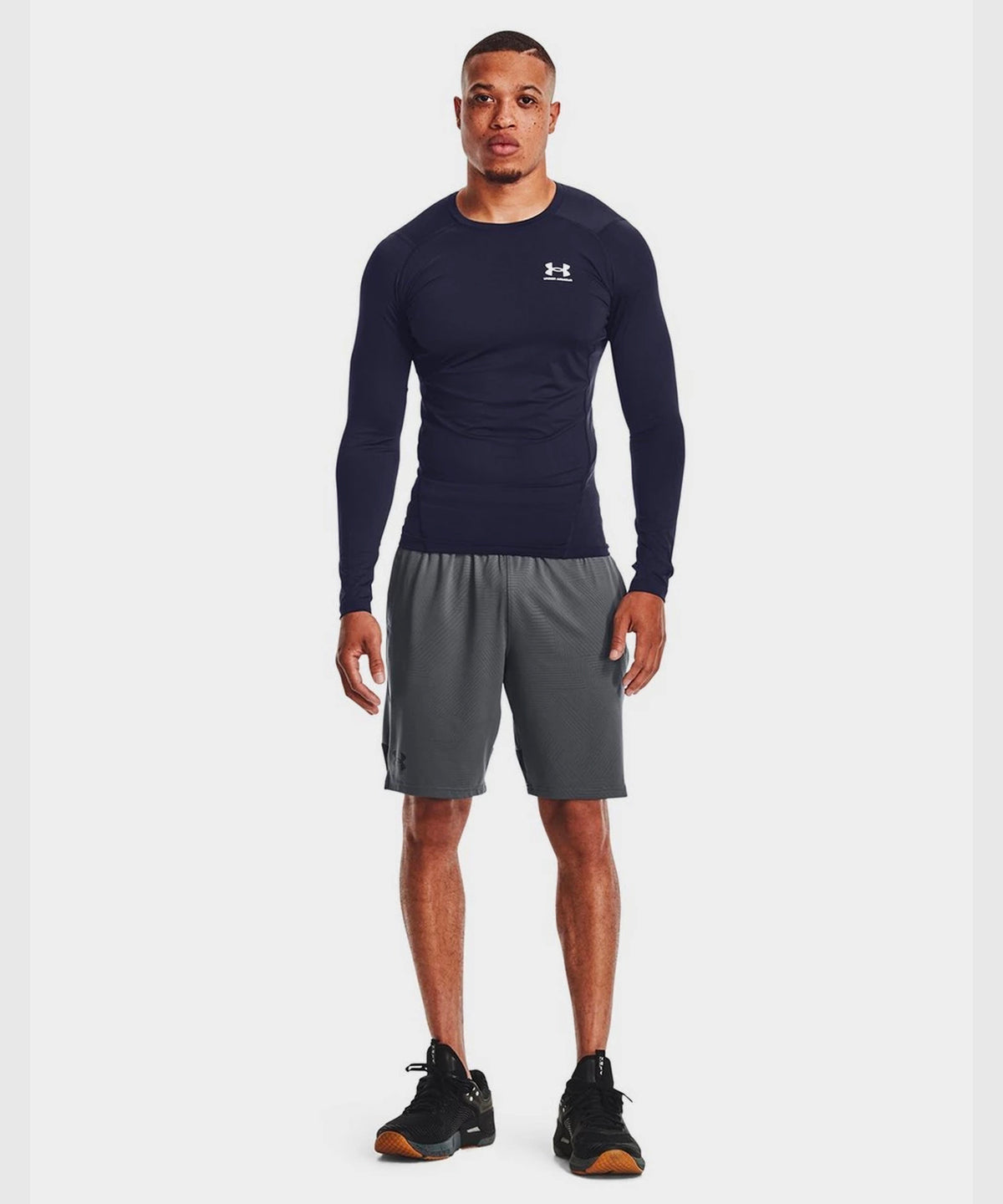 Under Armour Heatgear® T-Shirt a Maniche Lunghe – Blu Navy