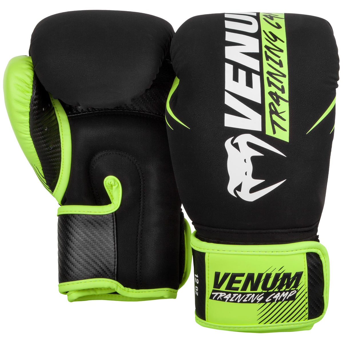 Gants de boxe Venum Training Camp 2.0 - Noir/Jaune Fluo