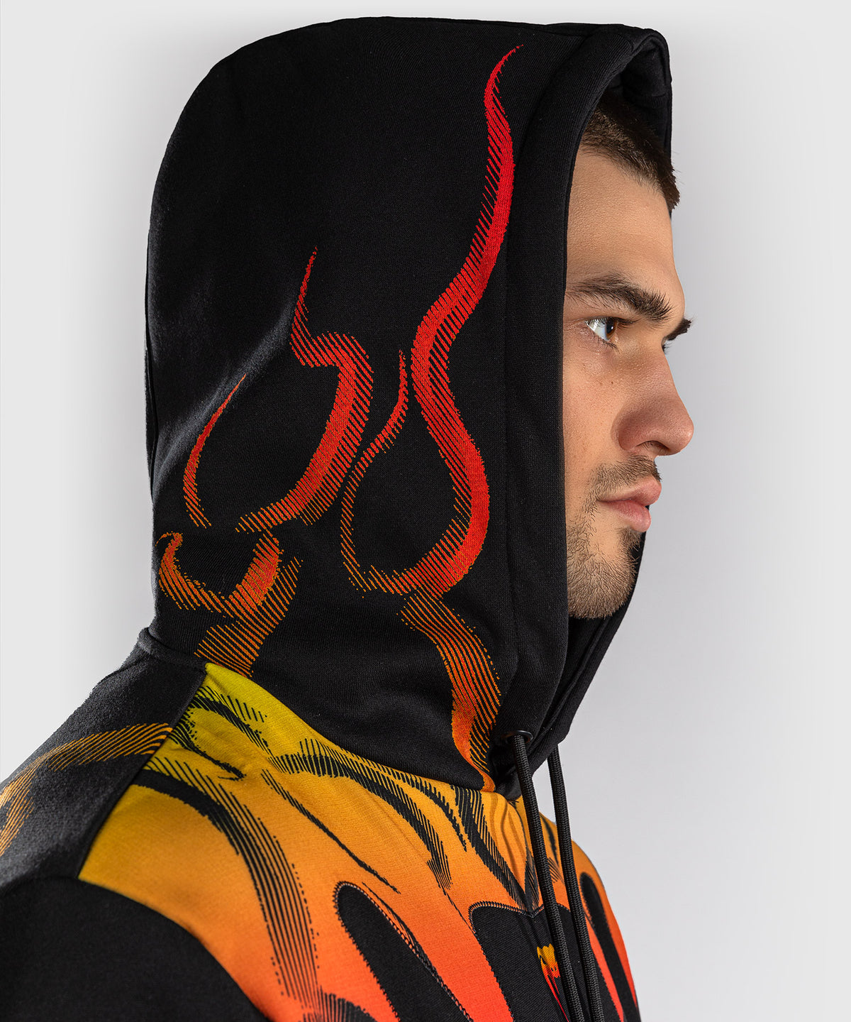 Venum x TEKKEN 8 Felpa con Cappuccio - Yoshimitsu - Nero/Arancione