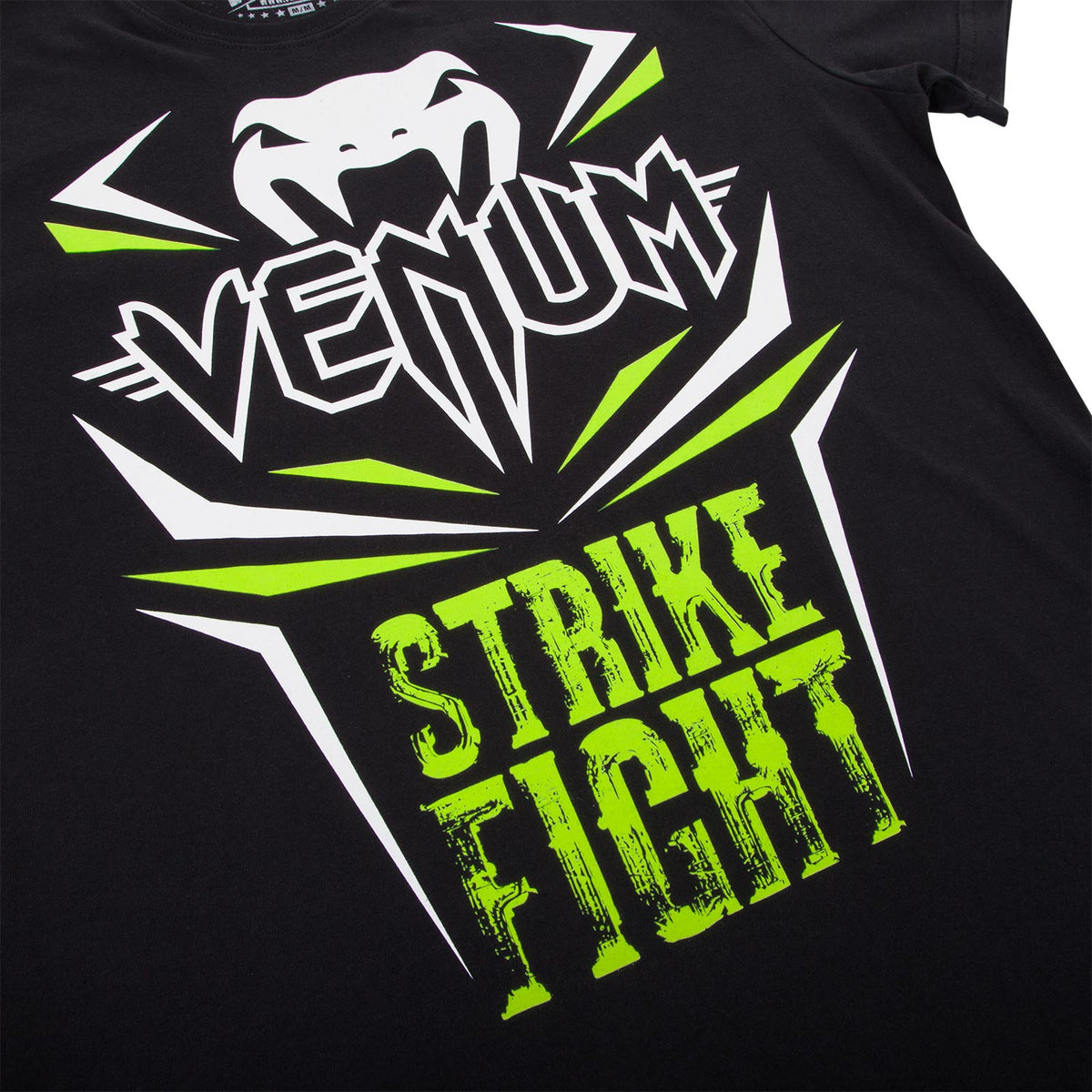 T-shirt Venum Strike Fight - Nero/Neo Verde