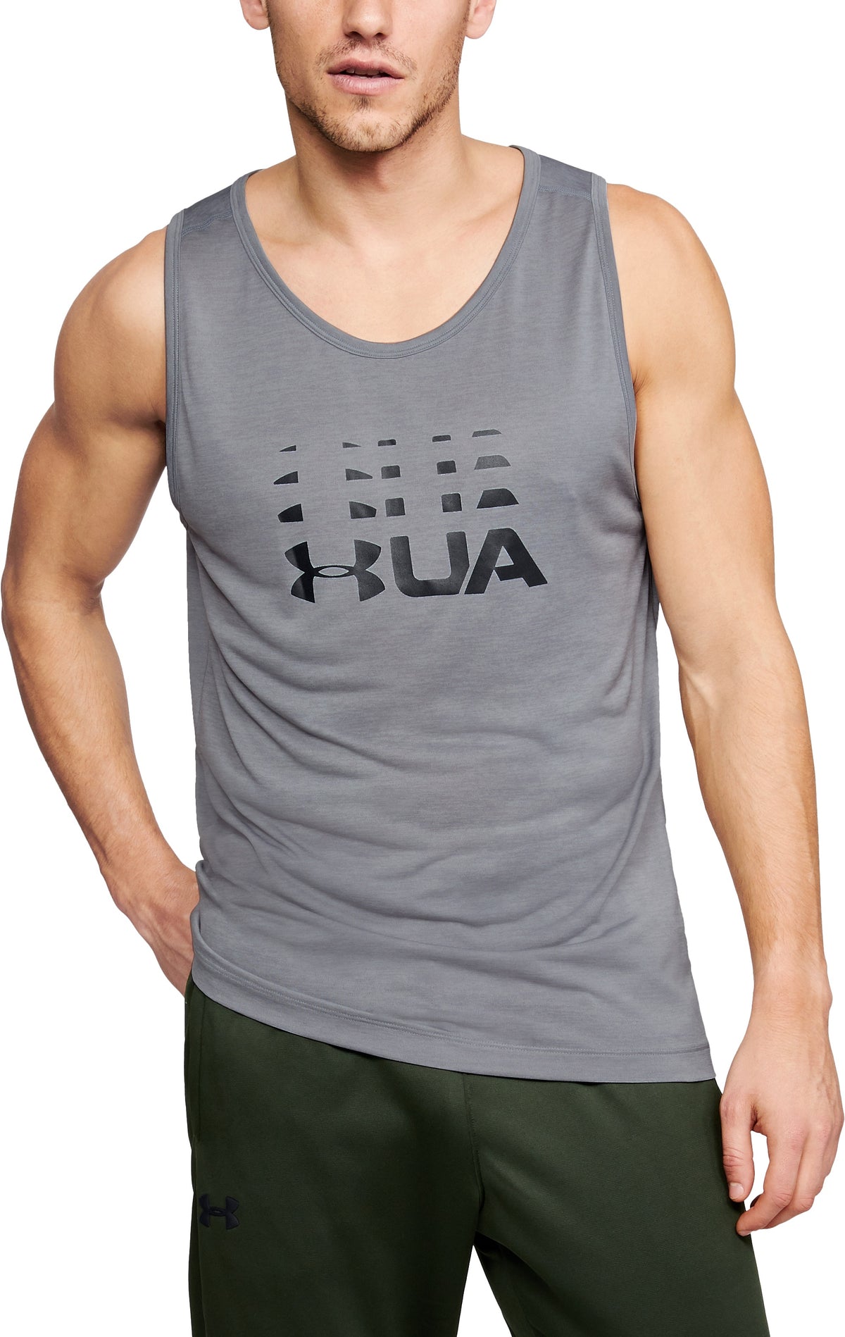 Under Armour Tech Graphic Camiseta de Tirantes – Gris