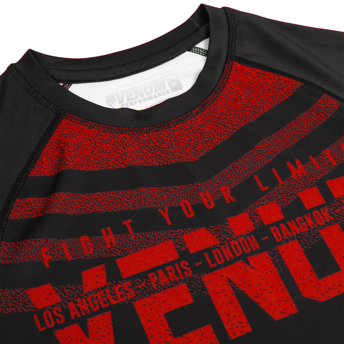 Rashguard Signature Maniche corte - Nero/Rosso