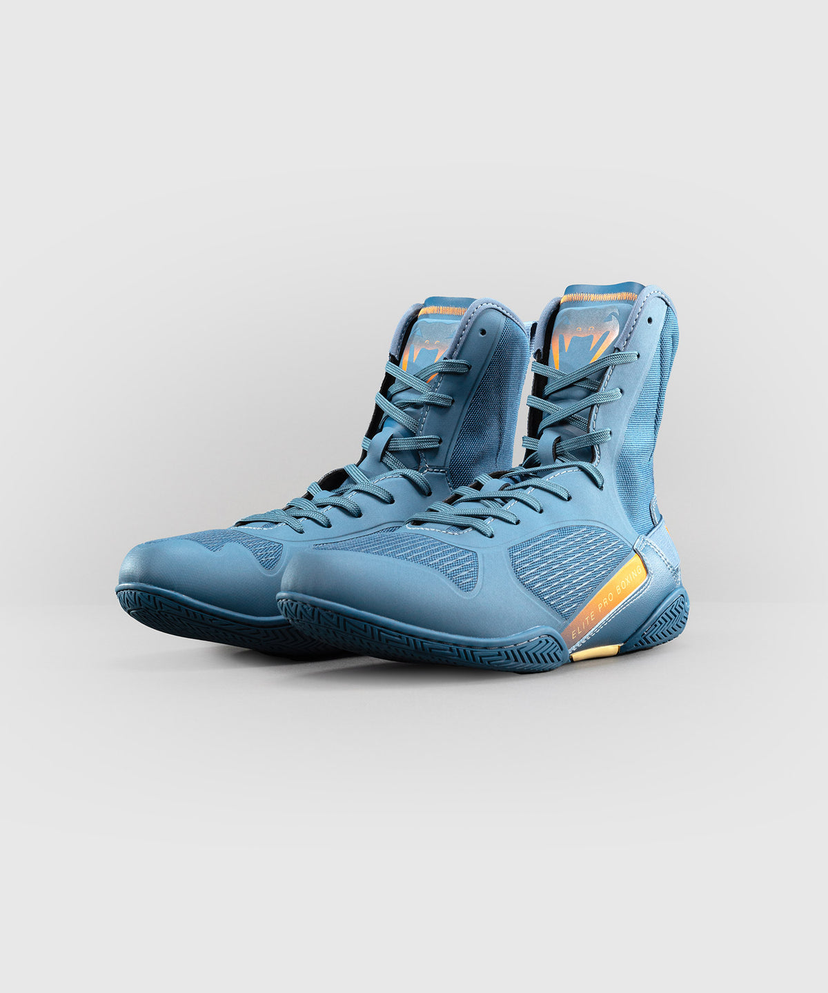 Venum Elite Neo Boxschuhe – Stahlblau/Orange