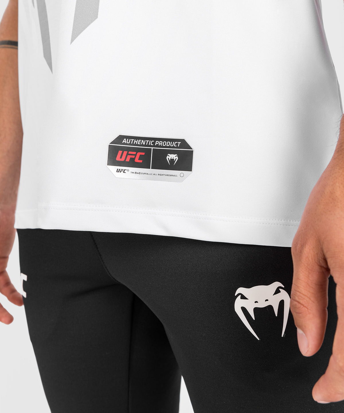 Maglia UFC Venum Authentic Fight Night 2.0 Uomo - Bianco