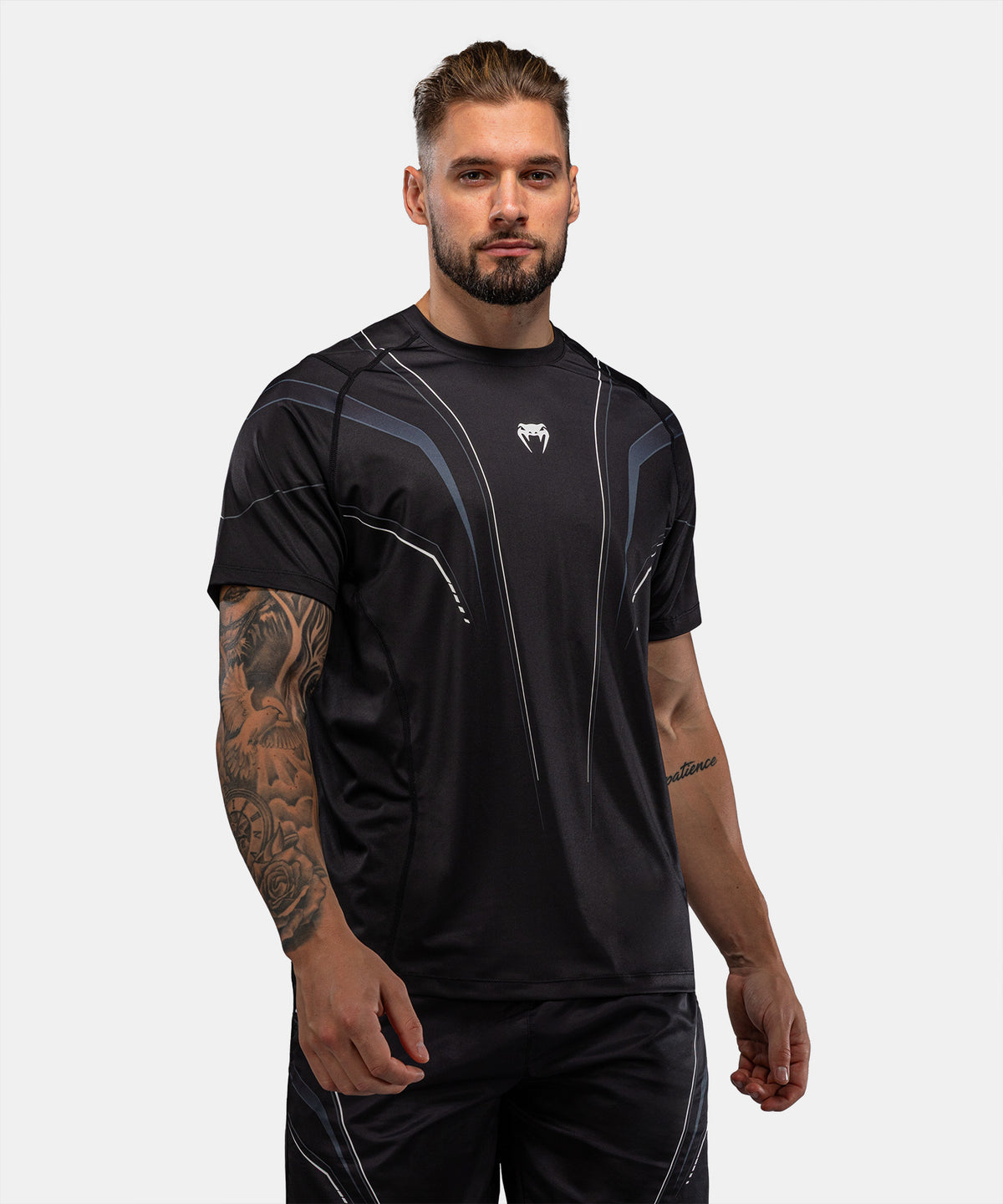 Venum Streamline Camiseta Dry Tech – Negro/Blanco