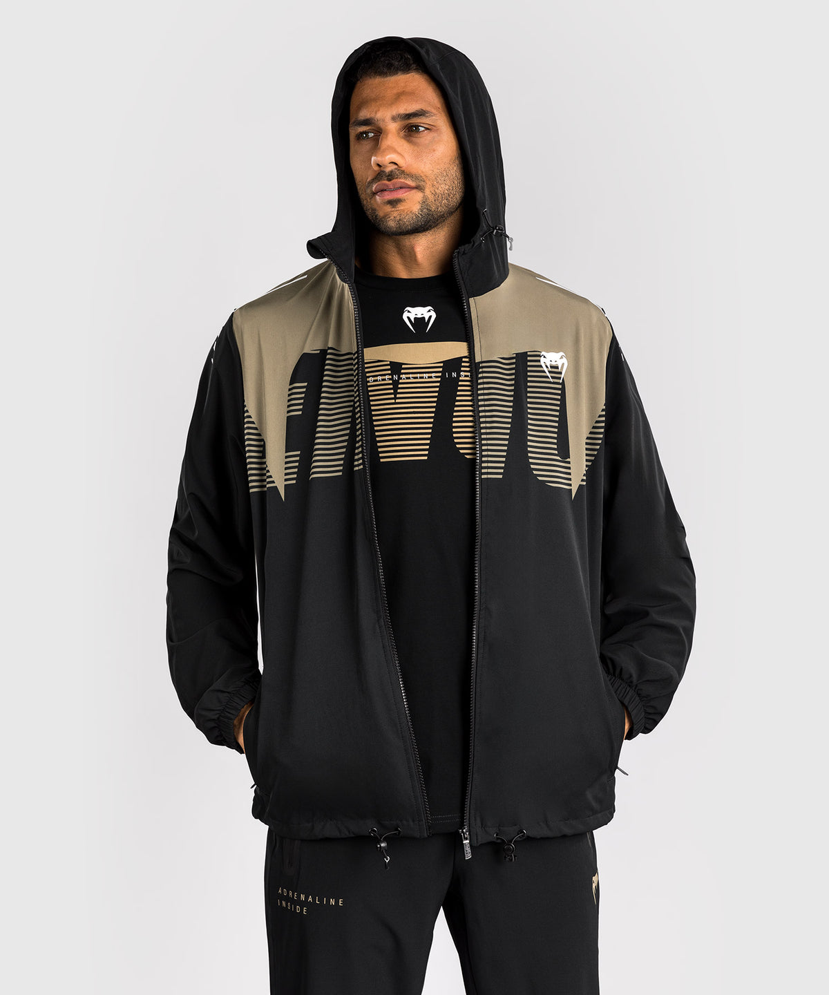 Venum Adrenaline Track Jacket - Black/Sand
