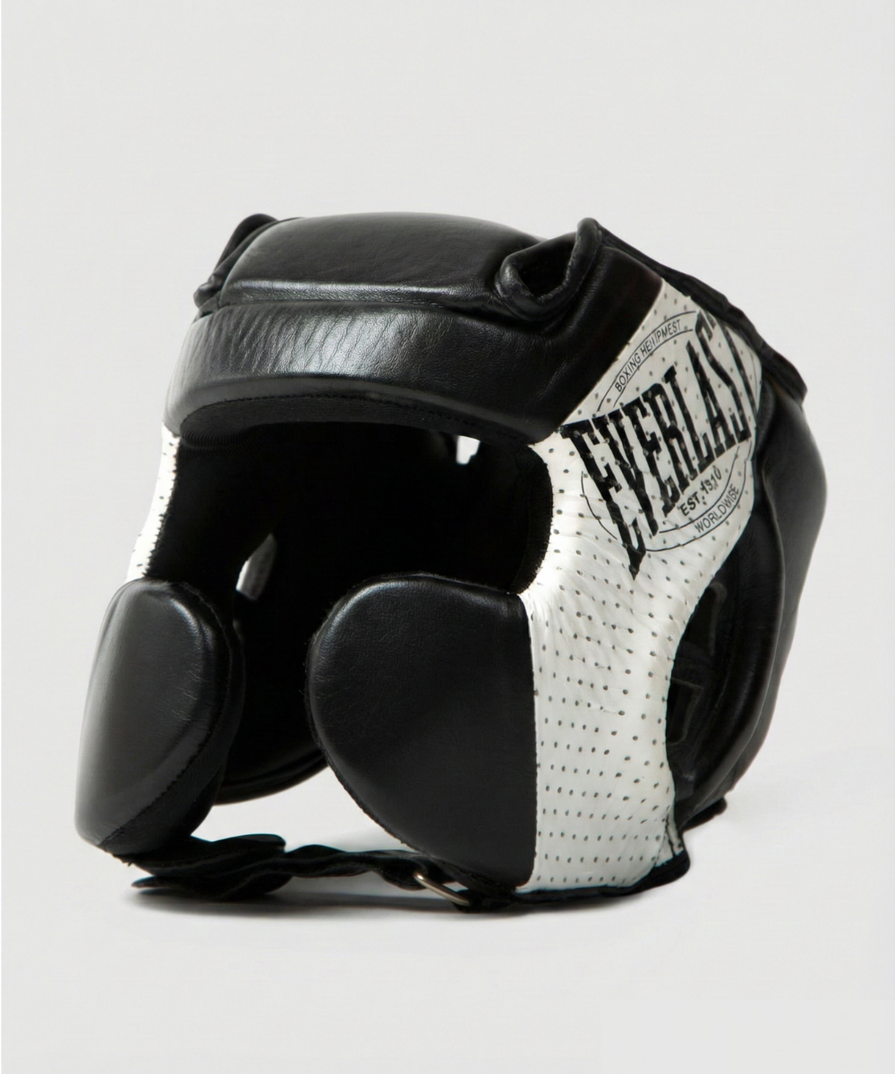 Everlast 1910 Casco de Boxeo - Negro/Blanco