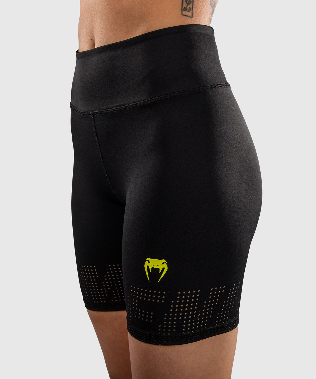 Venum Lazer Women's Compression Shorts - Black/Yellow