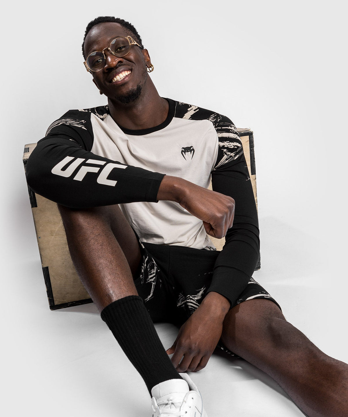 T-Shirt UFC Venum Authentic Fight Week 2.0 - Long Sleeve - Sand