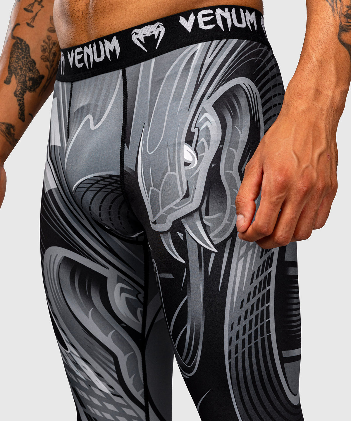 Venum Crimson Viper 2.0 Leggings a compressione - Nero/Grigio
