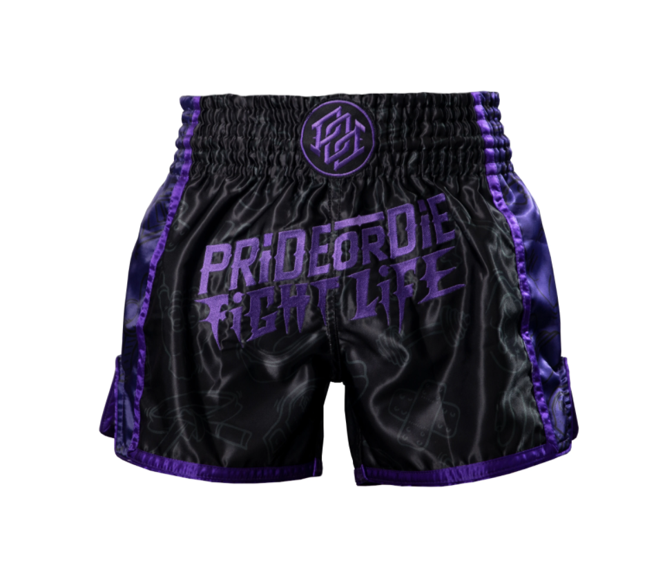Pride Or Die Fight Life Pantaloncini da Muay Thai