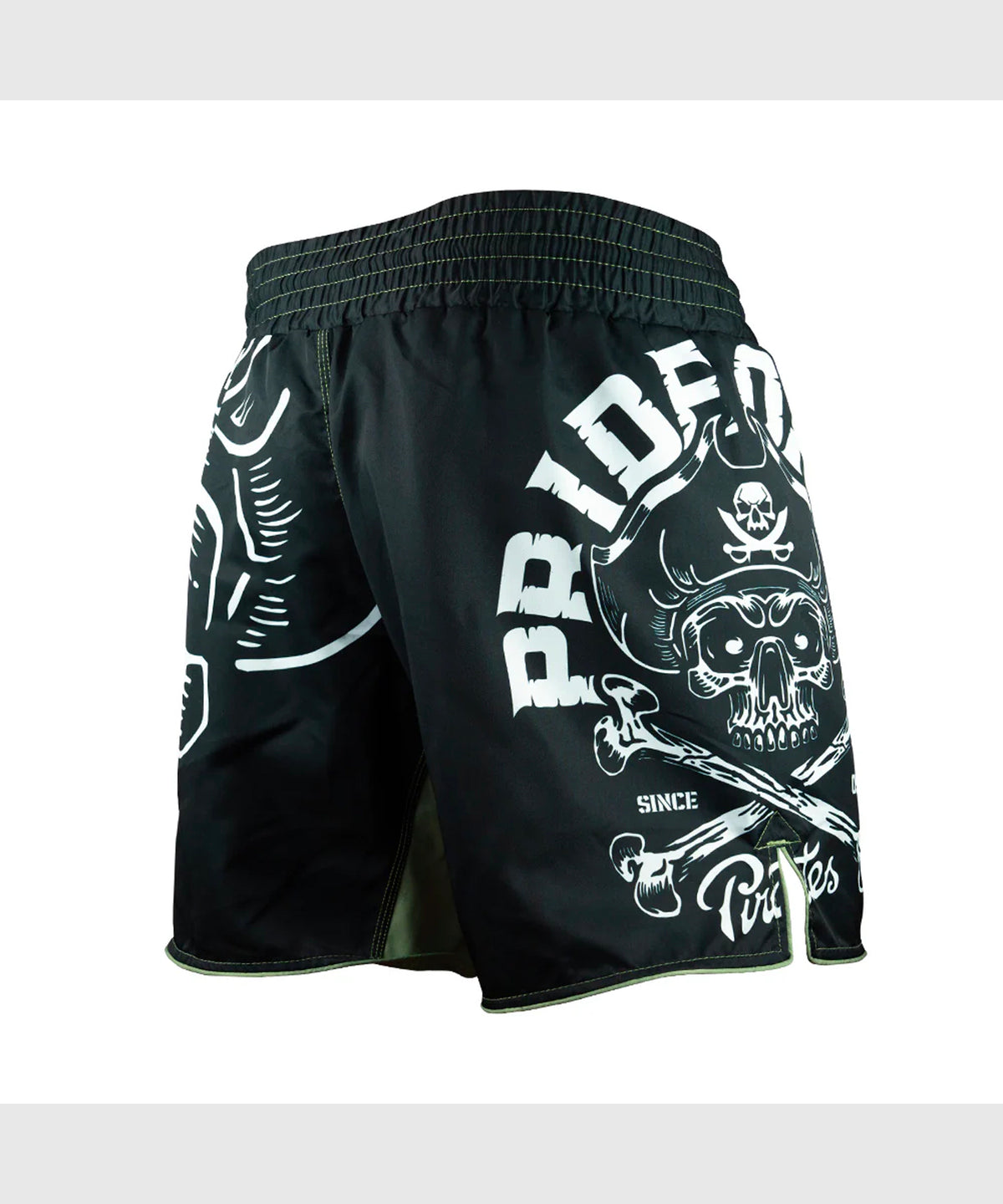 Pride Or Die Pirate V2 Fight Shorts - Black/Beige