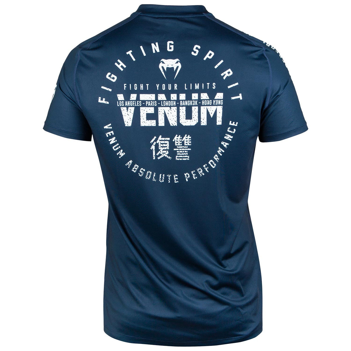 T-shirt Dry Tech Venum Signature - Bleu Marine/Blanc