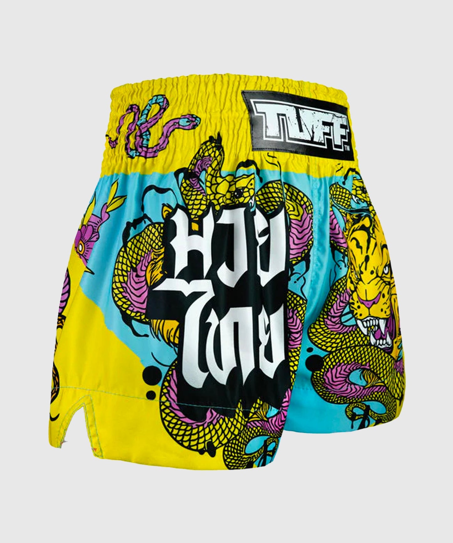 Tuff Tiger And Python Pantalones de Muay Thai - Azul Claro