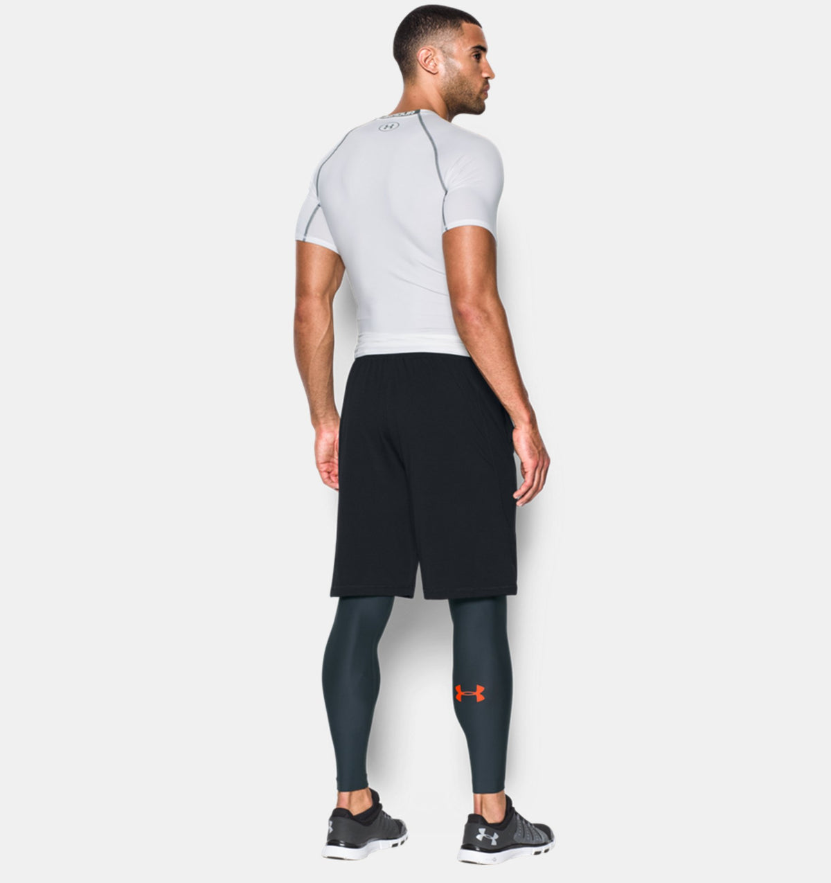 Under Armour HeatGear® Leggings – Grigio/Arancione