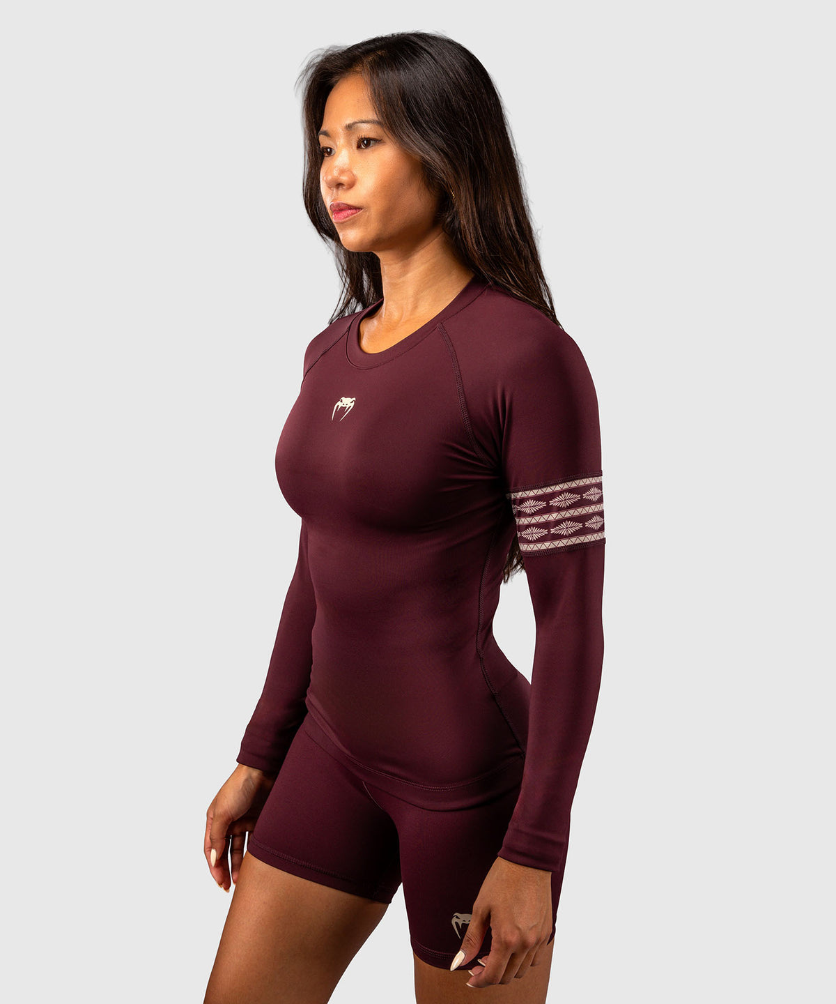 Venum Talisman Rashguard a Maniche Lunghe - Prugna