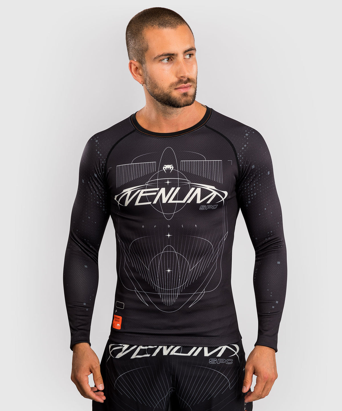 Venum Eclipse Langarm Rashguard – Schwarz/Ivory