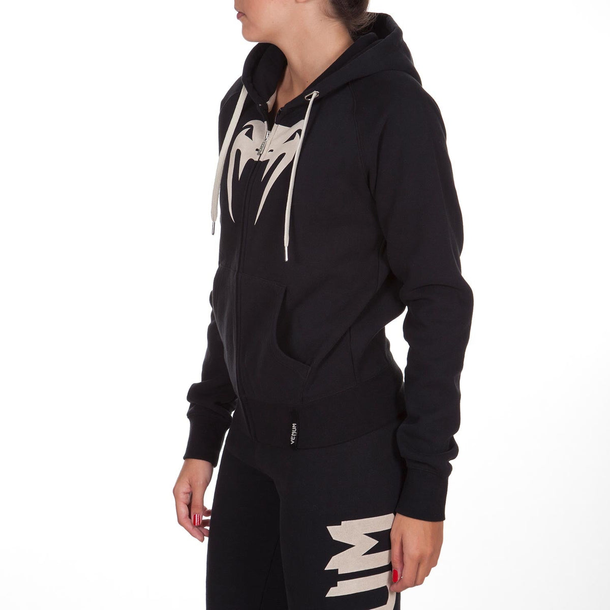 Venum Infinity Damen-Sweatshirt mit Reißverschluss - Schwarz