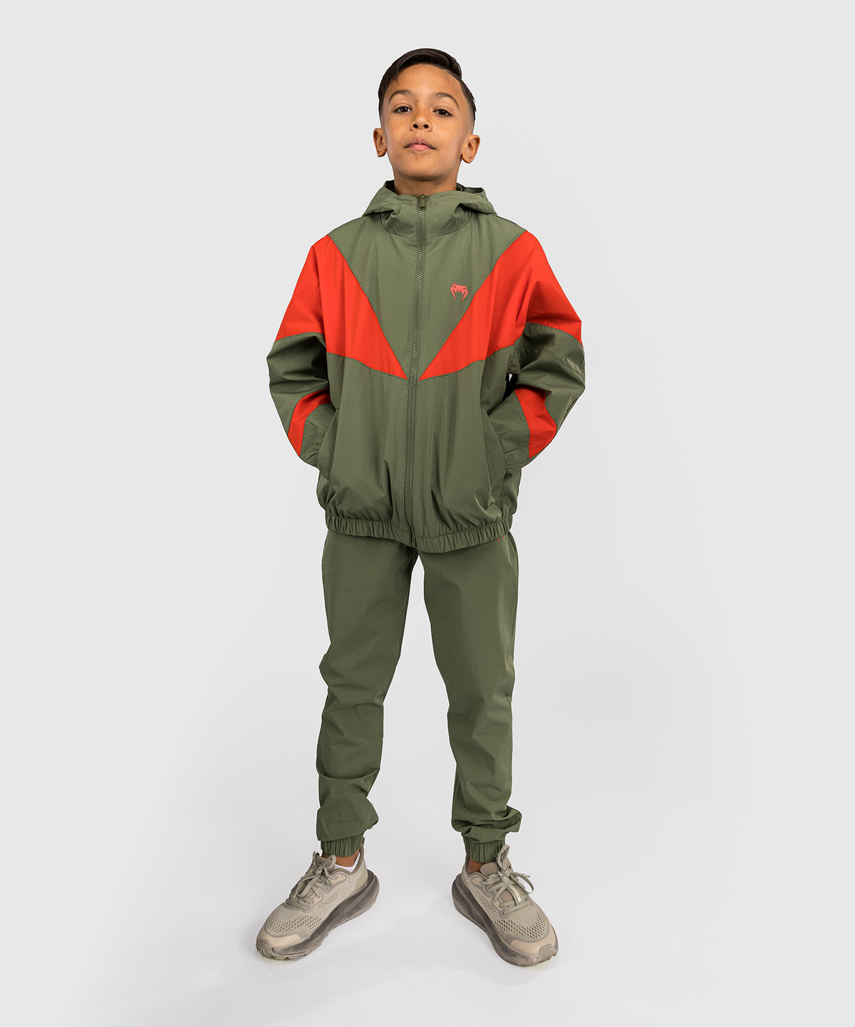 Venum Vectra Kinder Trainingsjacke - Armeegrün/Orange