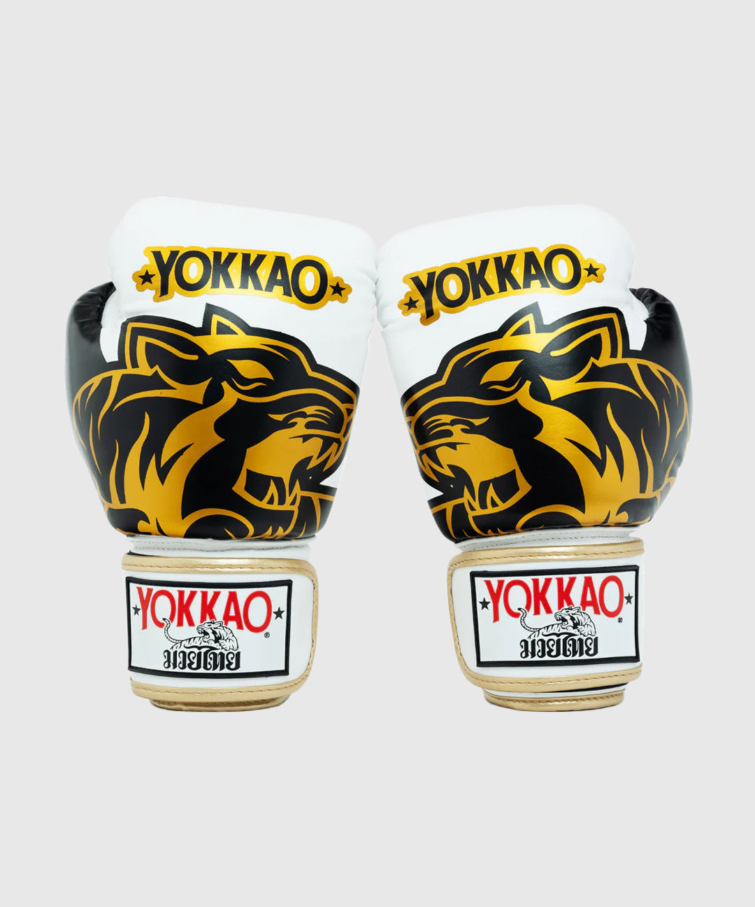 Gants de Boxe Yokkao Original Or - Blanc
