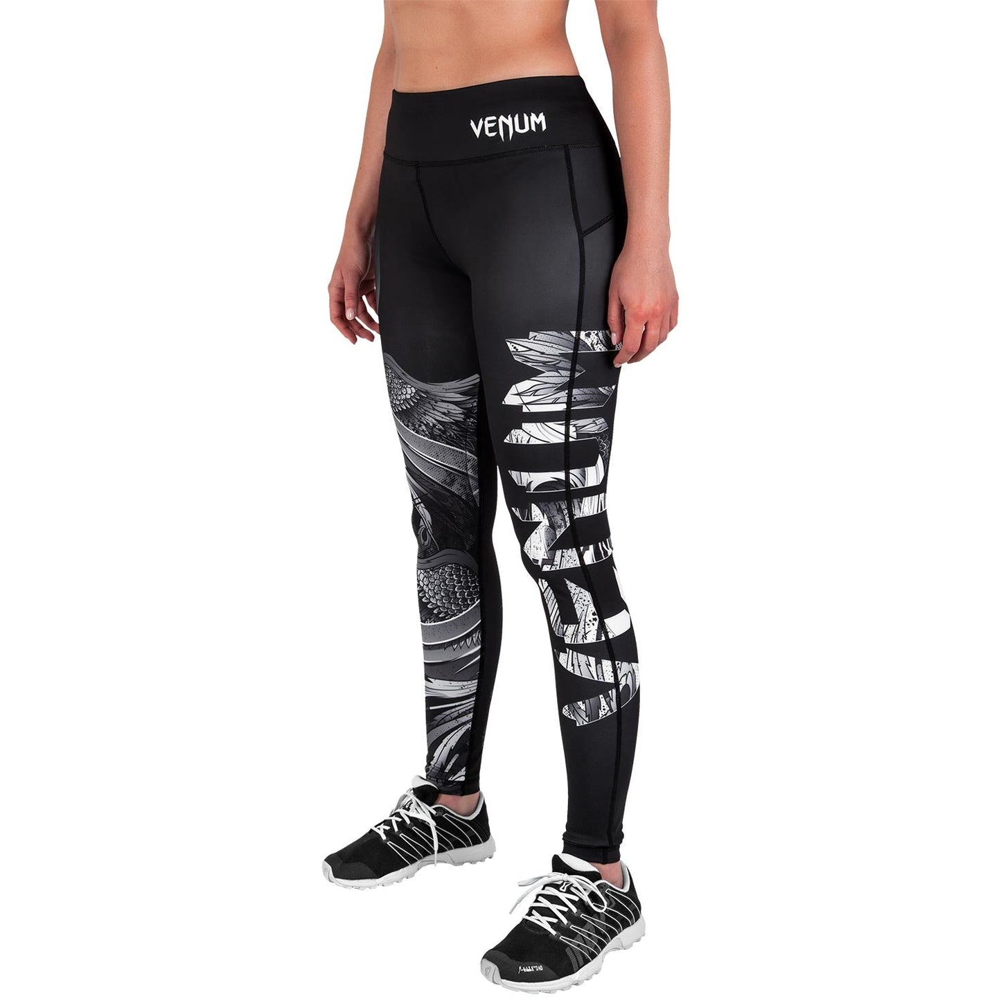 Phoenix Damen Leggings - Schwarz/Weiß