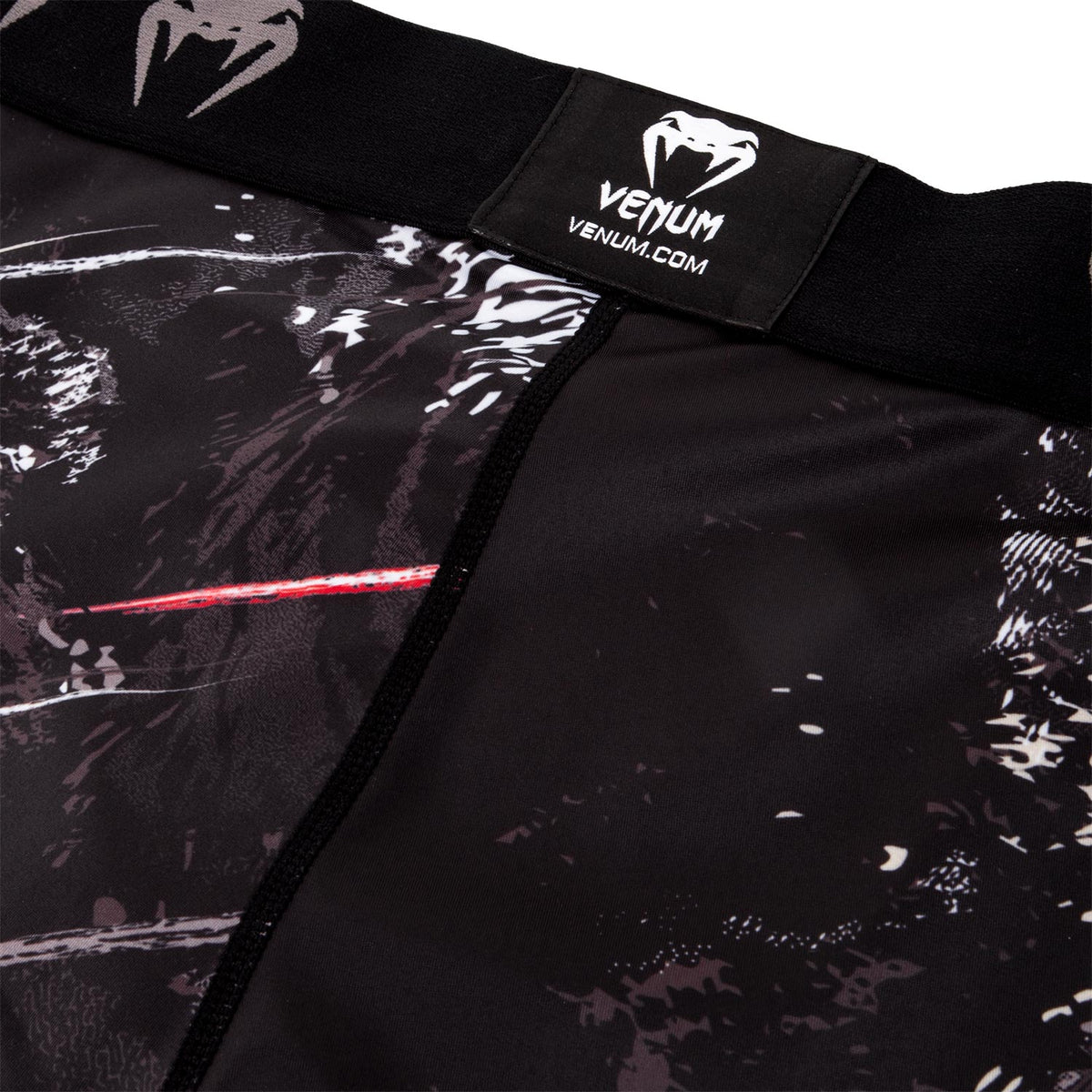 Short de compression Venum Grizzli - Noir/Blanc