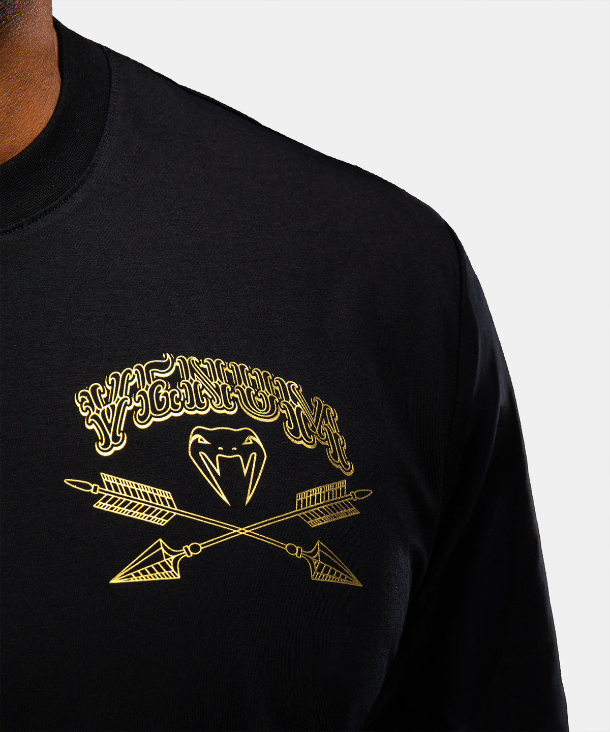 Venum Wolf Atak T-Shirt – Schwarz/Grau