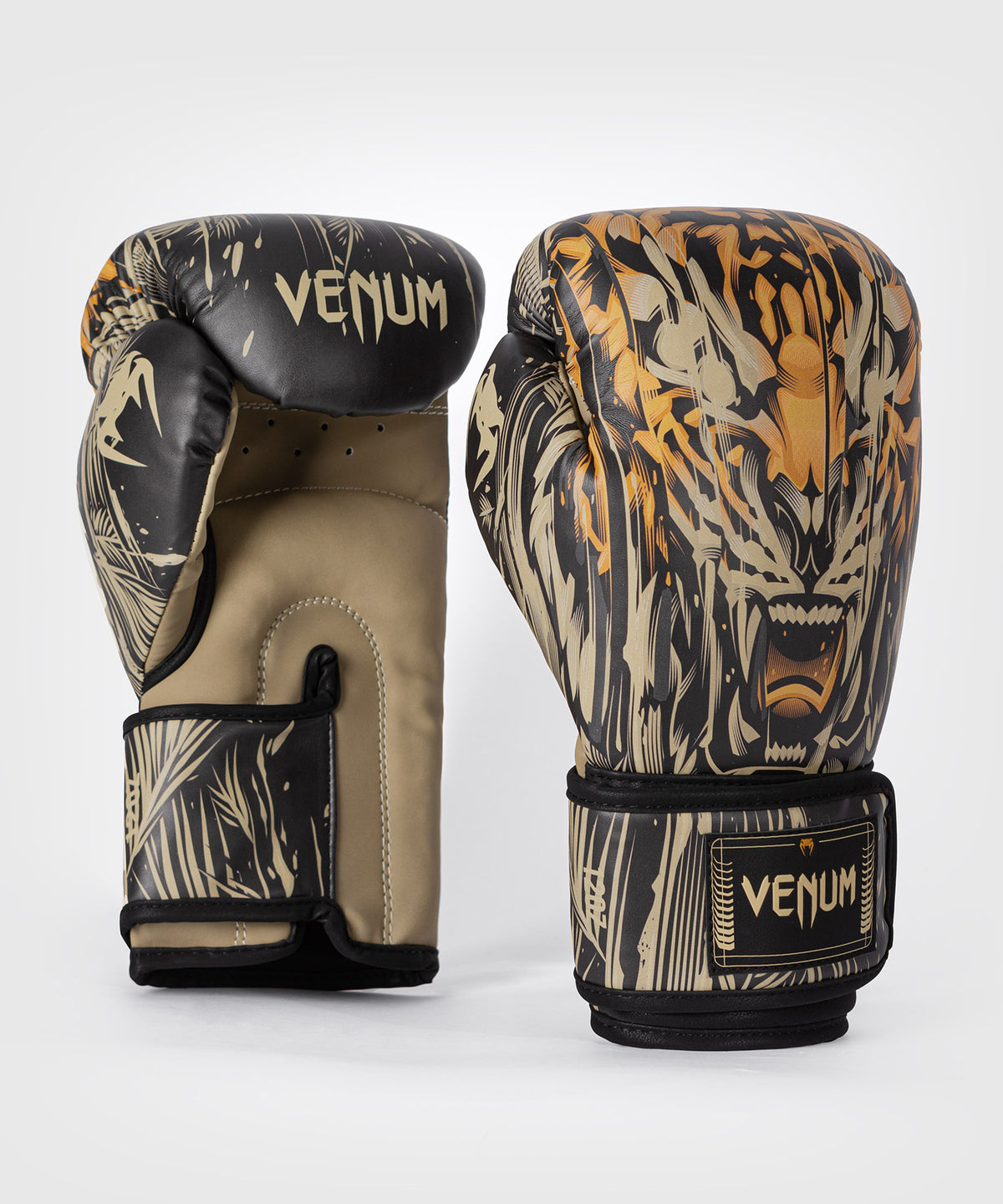 Venum Tiger Boxhandschuhe - Schwarz/Neonorange