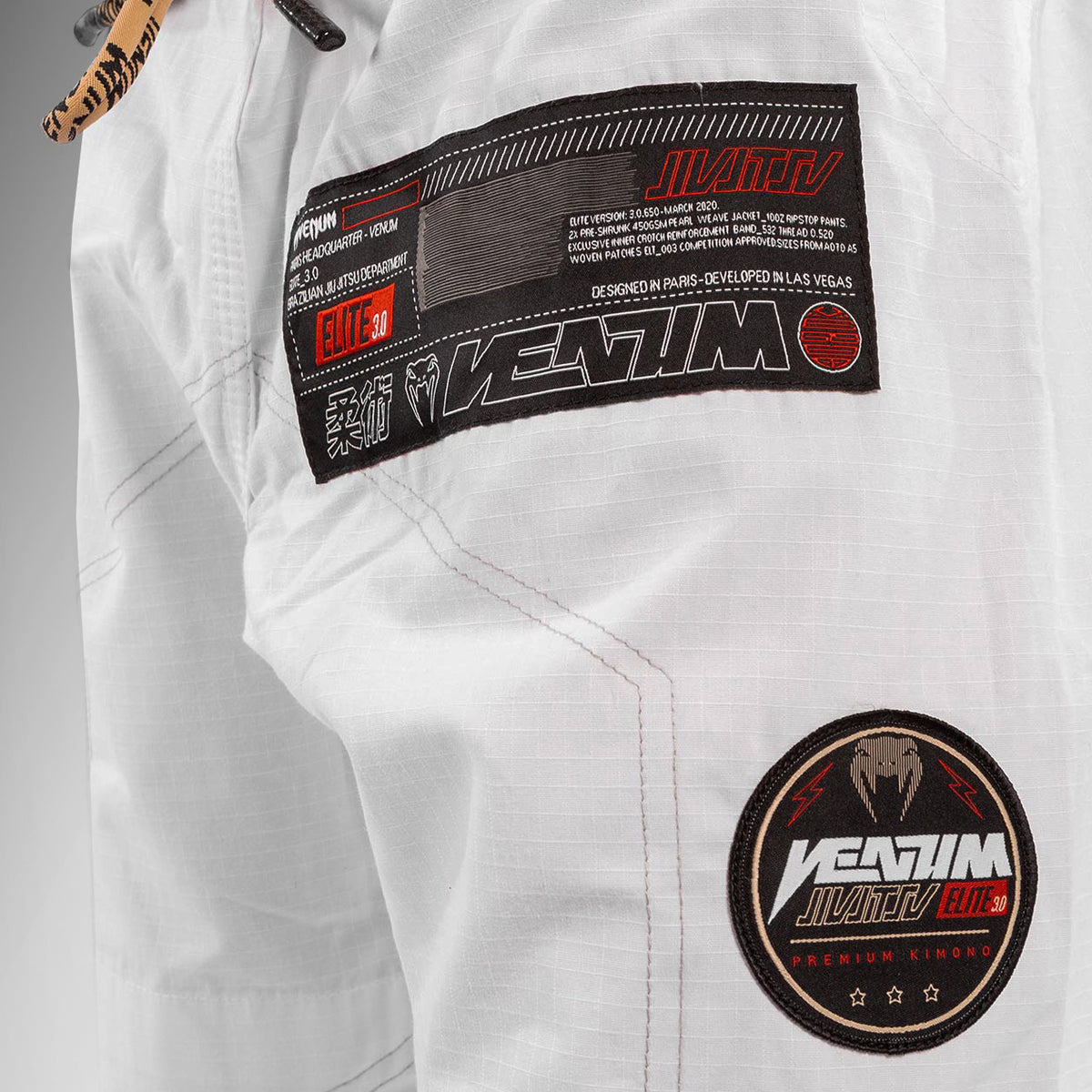 Kimono Venum Elite 3.0 BJJ - Blanco