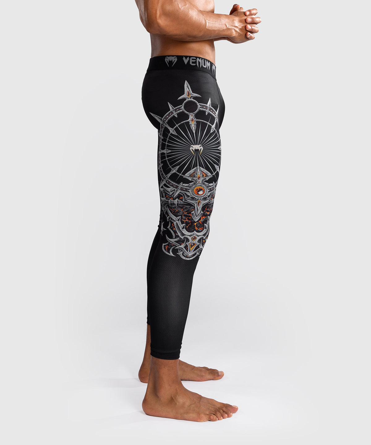 Venum Gladiator 5.0 Mallas Para Hombres - Negro/Plata
