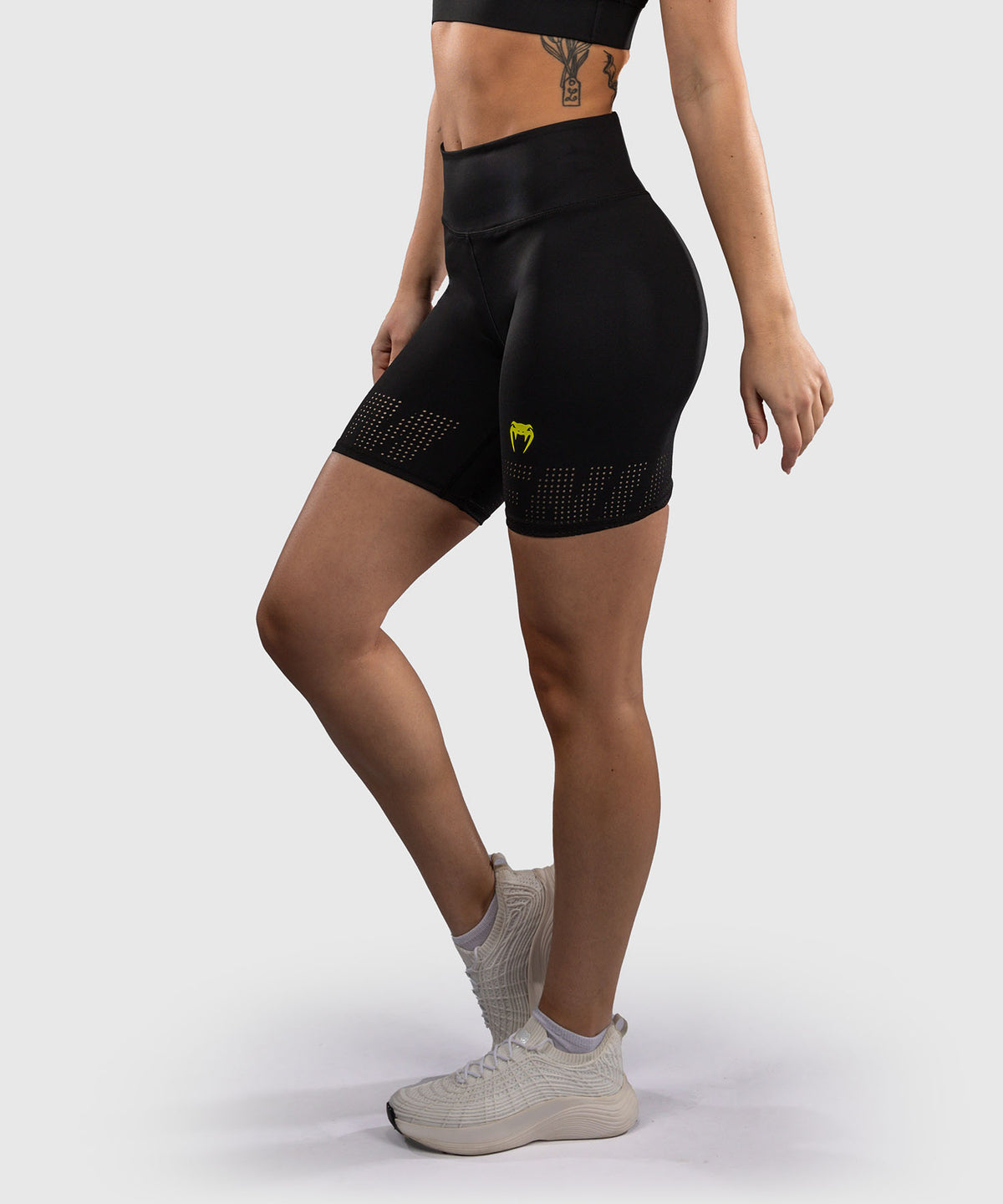 Venum Lazer Women's Compression Shorts - Black/Yellow