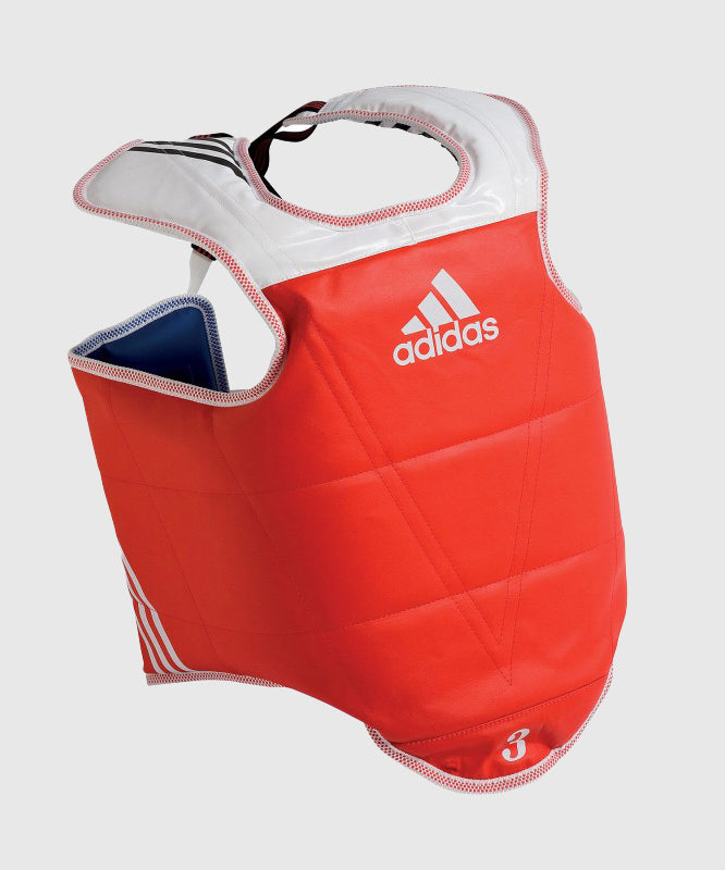Adidas Trainings- & Wettkampf-Brustschutz Reversibel WT Approved - Rot/Blau