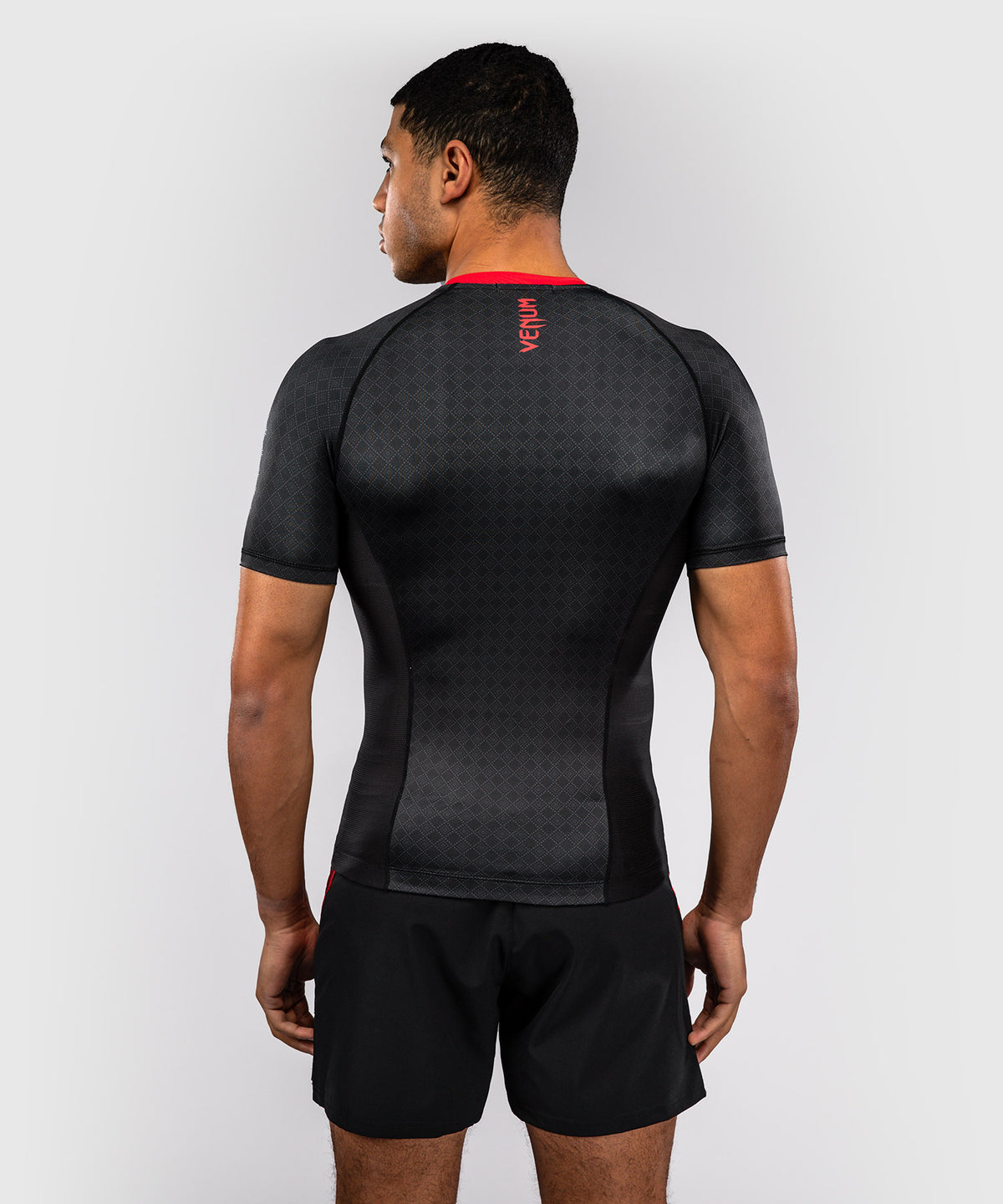 Venum x Roger Gracie Signature Kurzarm Rashguard - Schwarz/Rot