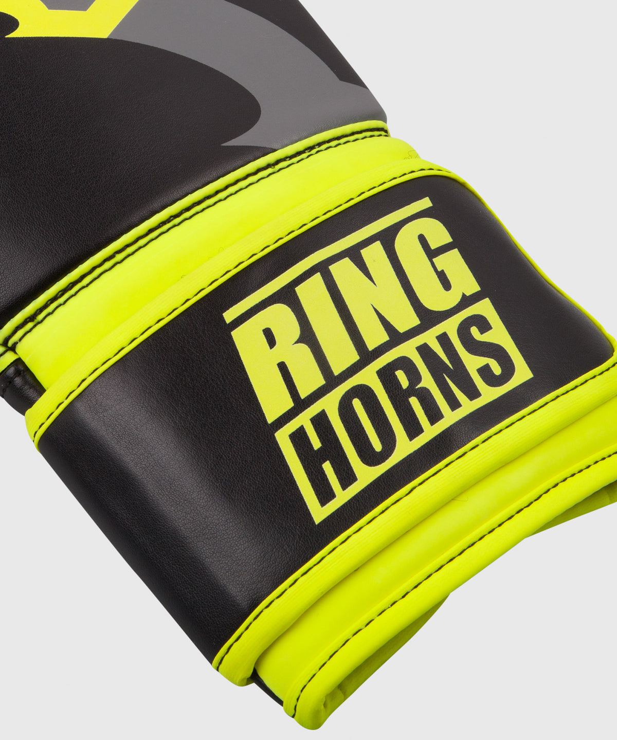 Gants de boxe Ringhorns Charger - Noir/Jaune Fluo