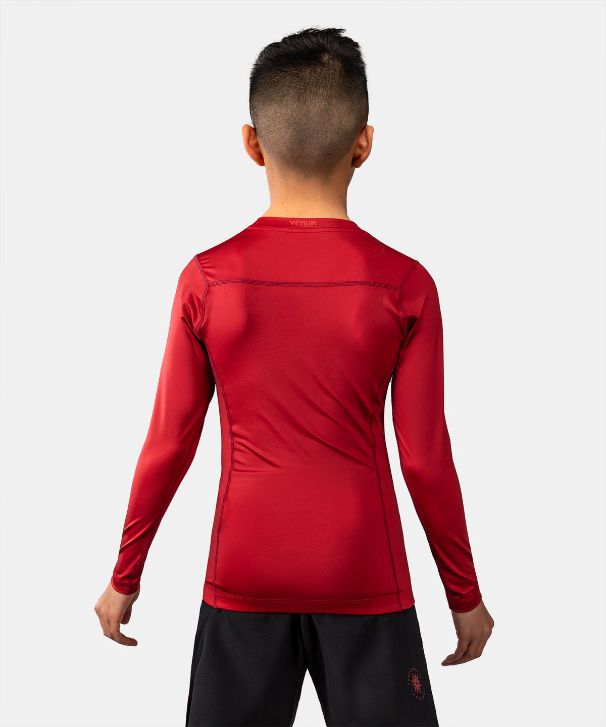 Venum Attack Kids Long Sleeve Rashguard - Black/Red