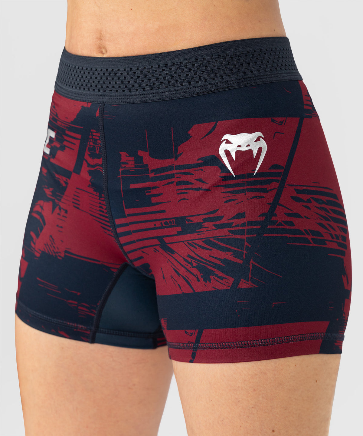 Short de compression Performance Femme UFC Zenith by Venum Authentic Fight Week - Bleu marine/Bordeaux/Argent