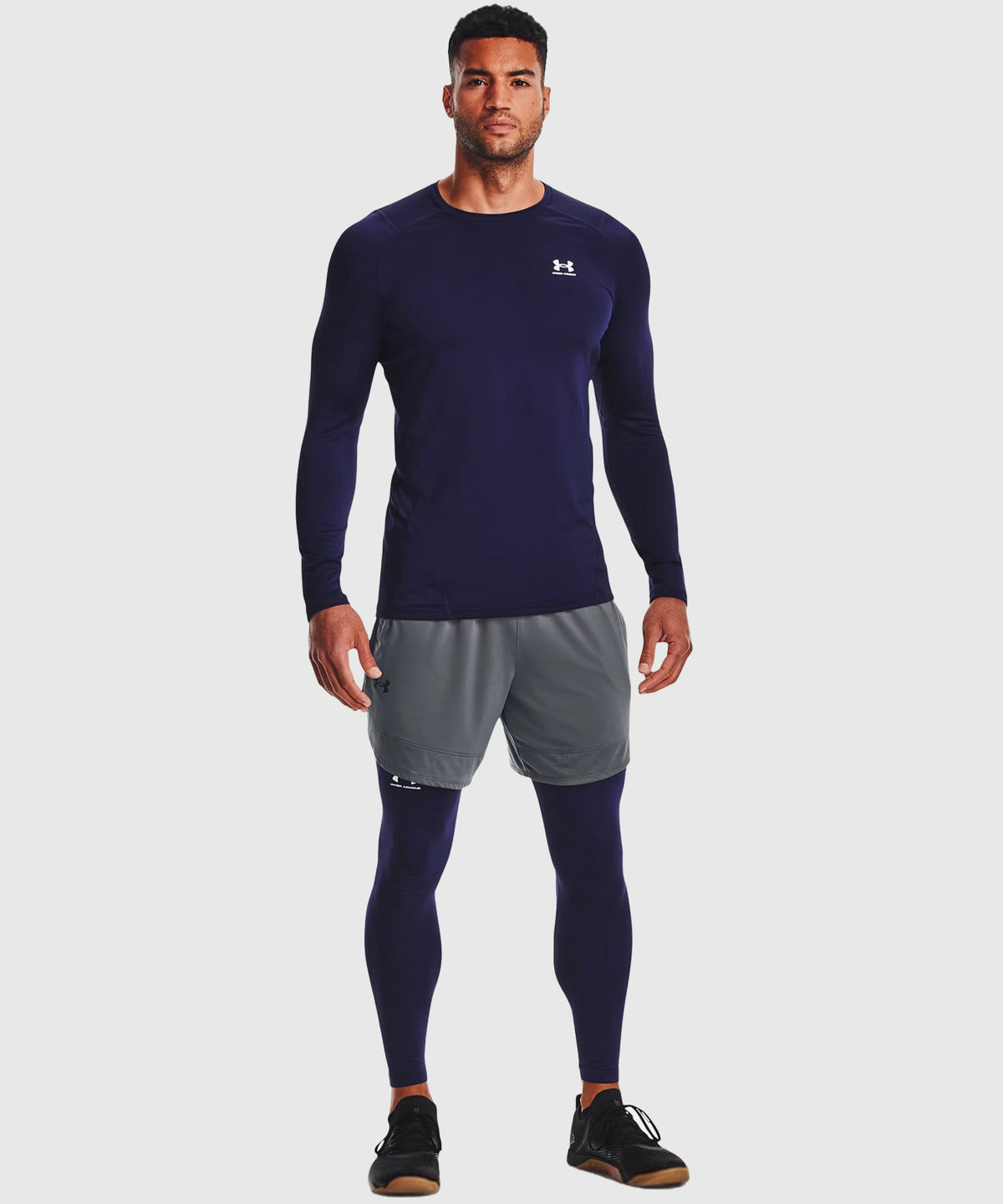 Pantalon De Compression Under Armour Coldgear - Bleu Marine