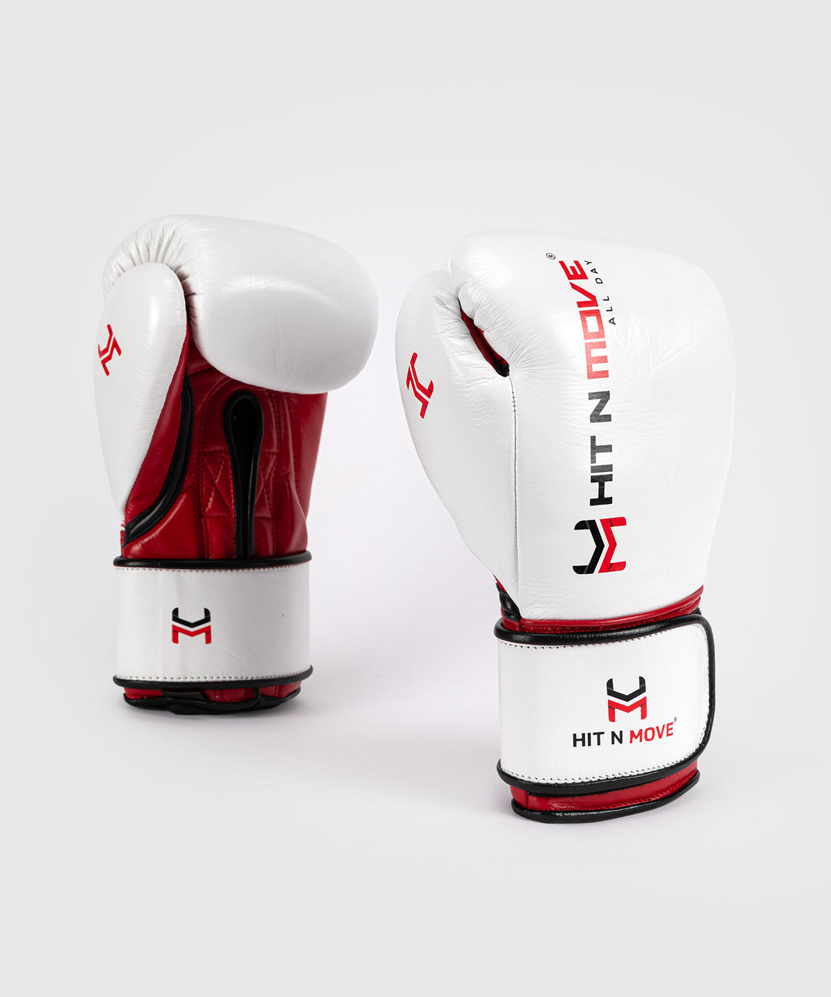 Gants de Boxe Hit N Move All Day® Pro Grip Plus - Blanc/Rouge/Noir