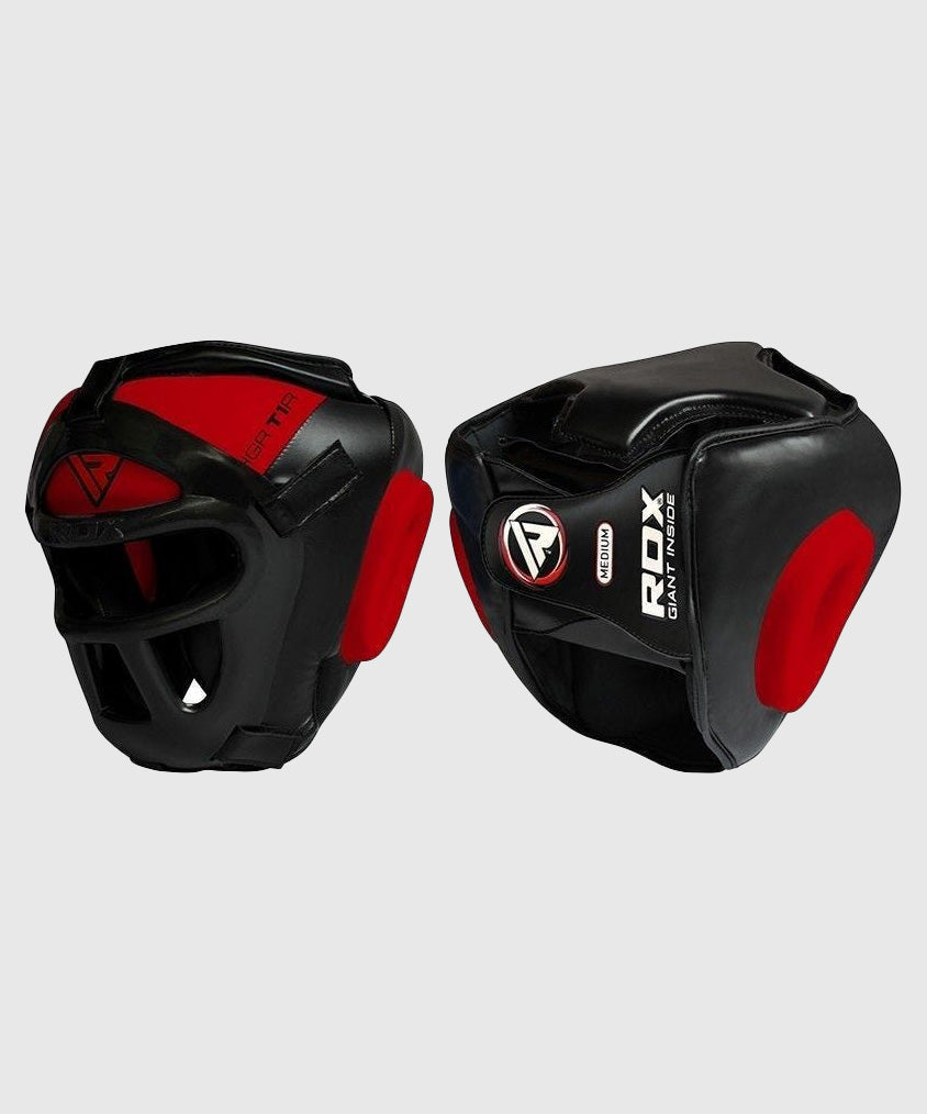 Casque de Boxe RDX grille Sports Zero impact - Noir/Rouge